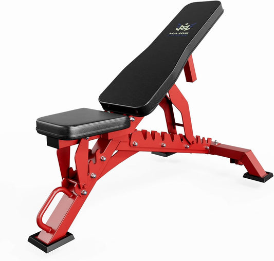 MAJOR FITNESS Weight Bench, Adjustable Workout Bench