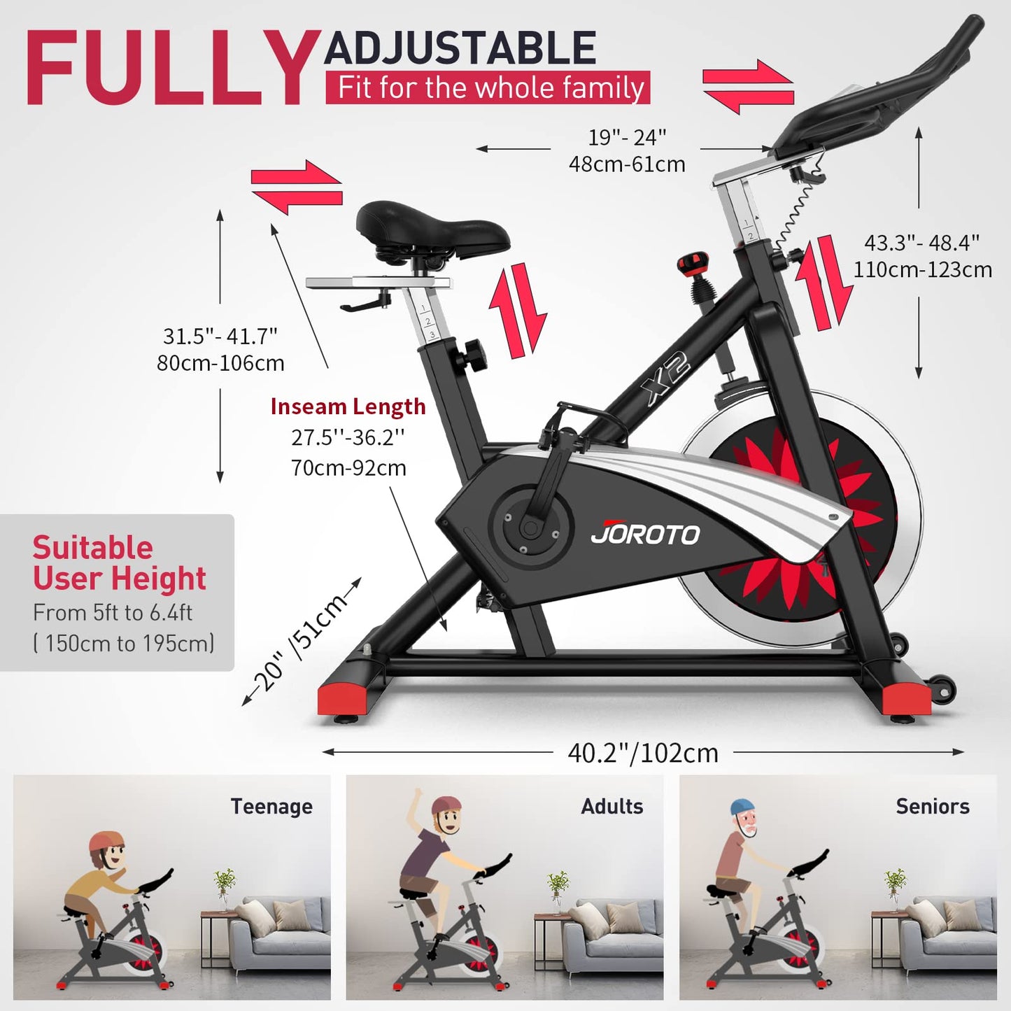 JOROTO X2 Stationary Bike