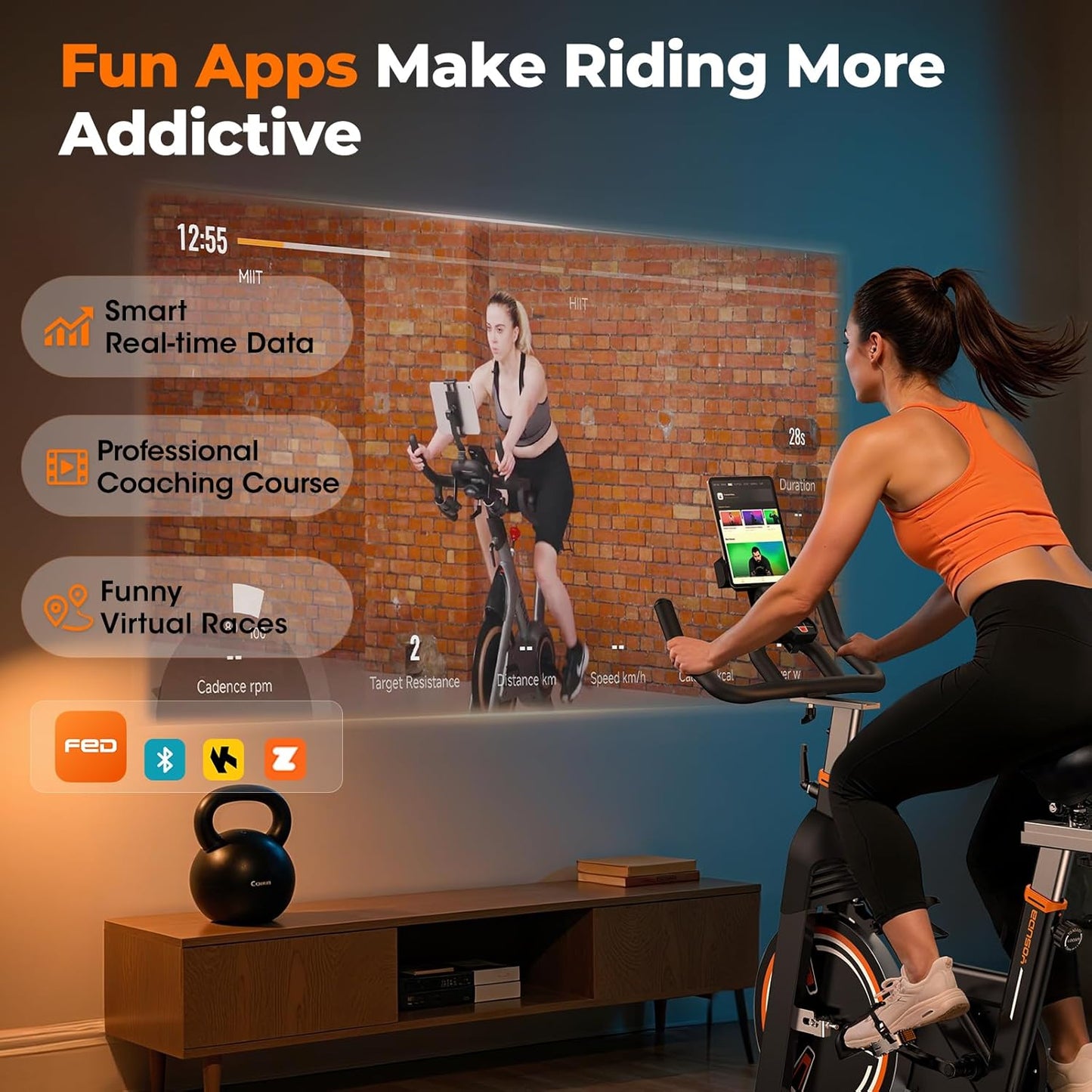 YOSUDA Magnetic Exercise Bike