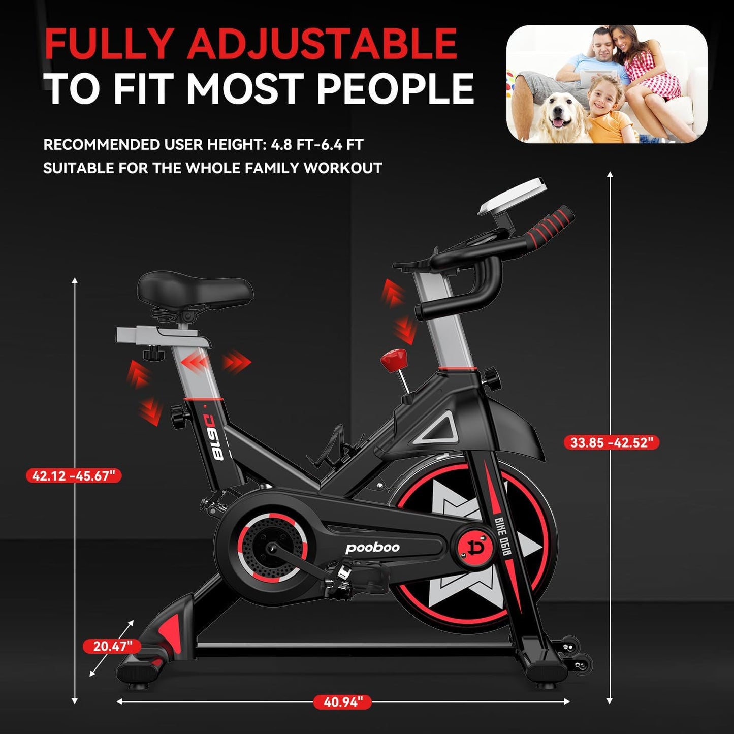 POOBOO Stationary Bike