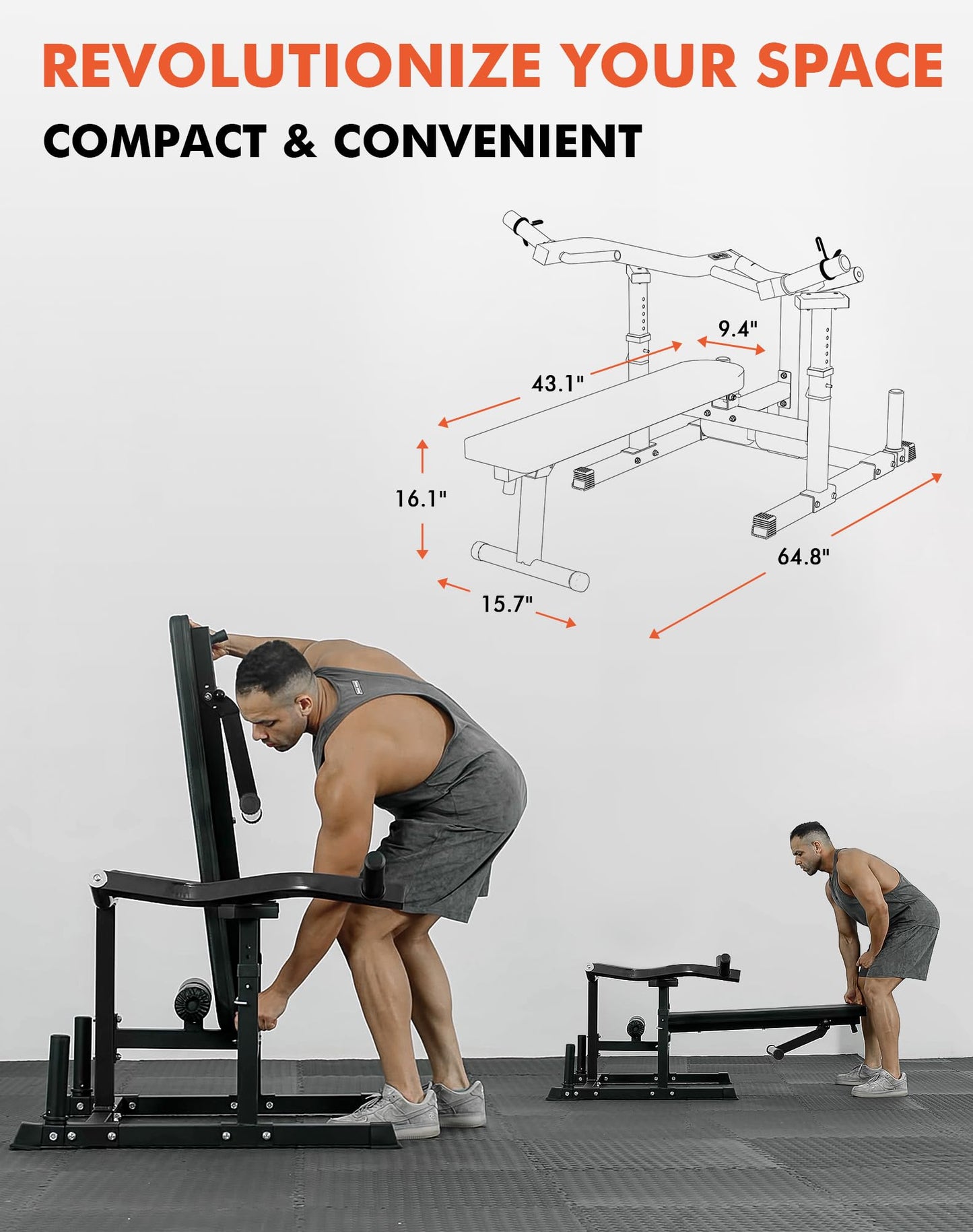 GMWD Chest Press Machine, 1050LBS Bench Press Machine
