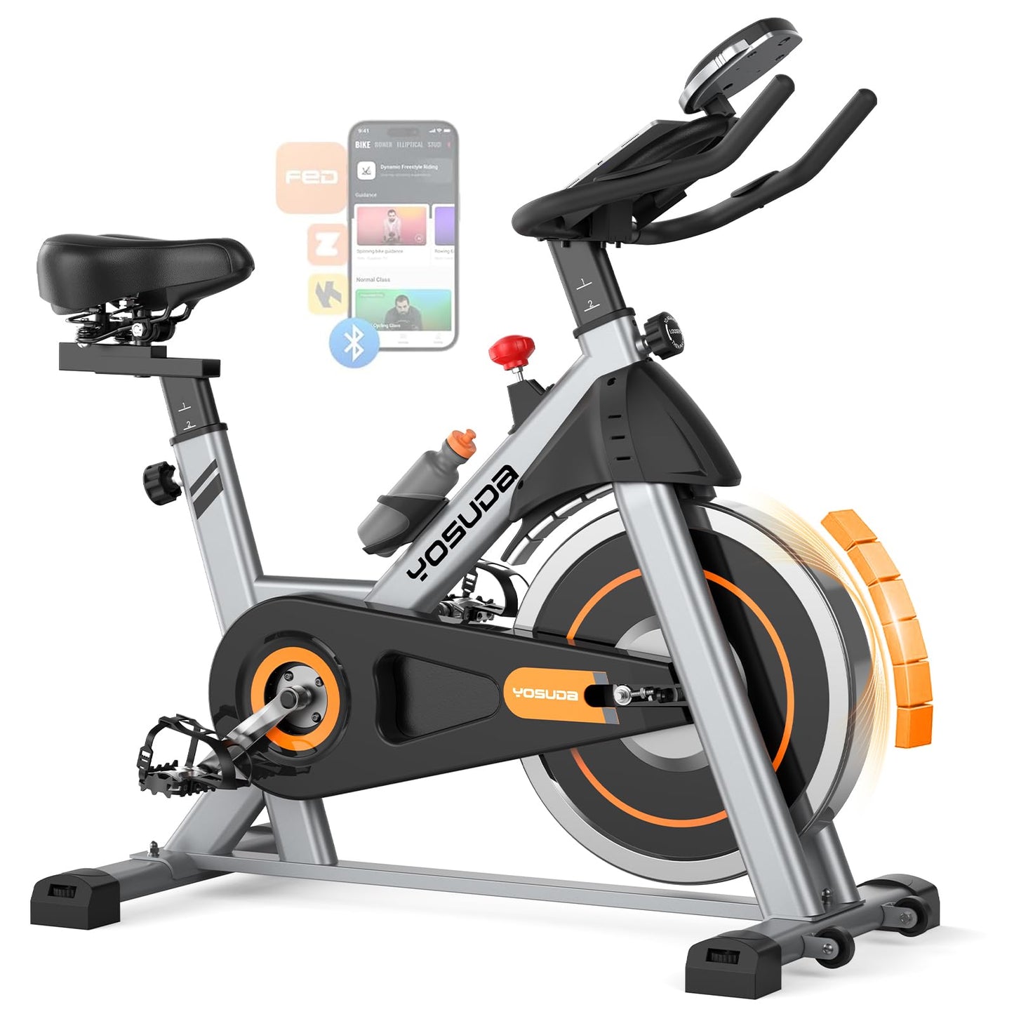 YOSUDA Exercise Bike, Brake Pad Stationary Bike