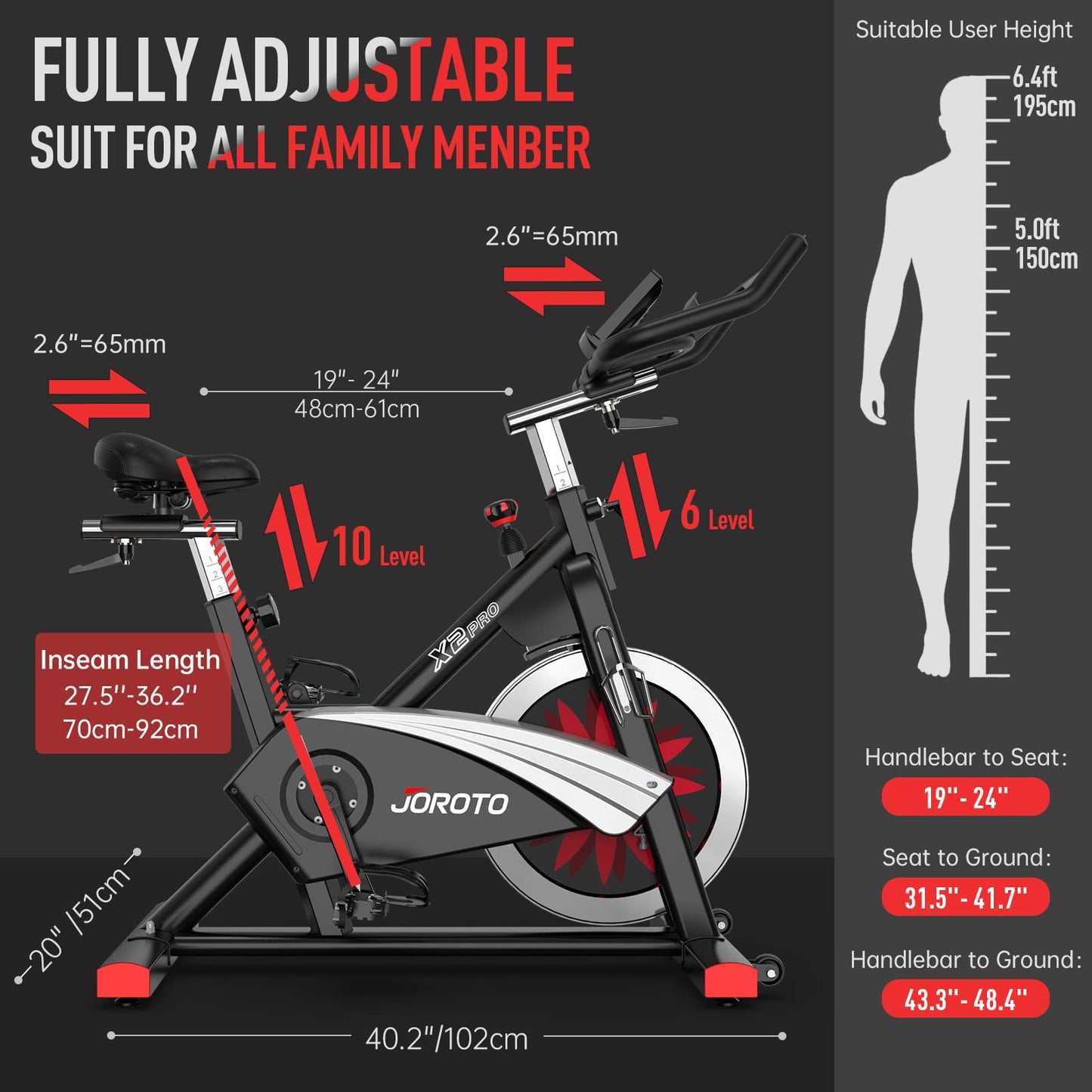 JOROTO X2 Stationary Bike
