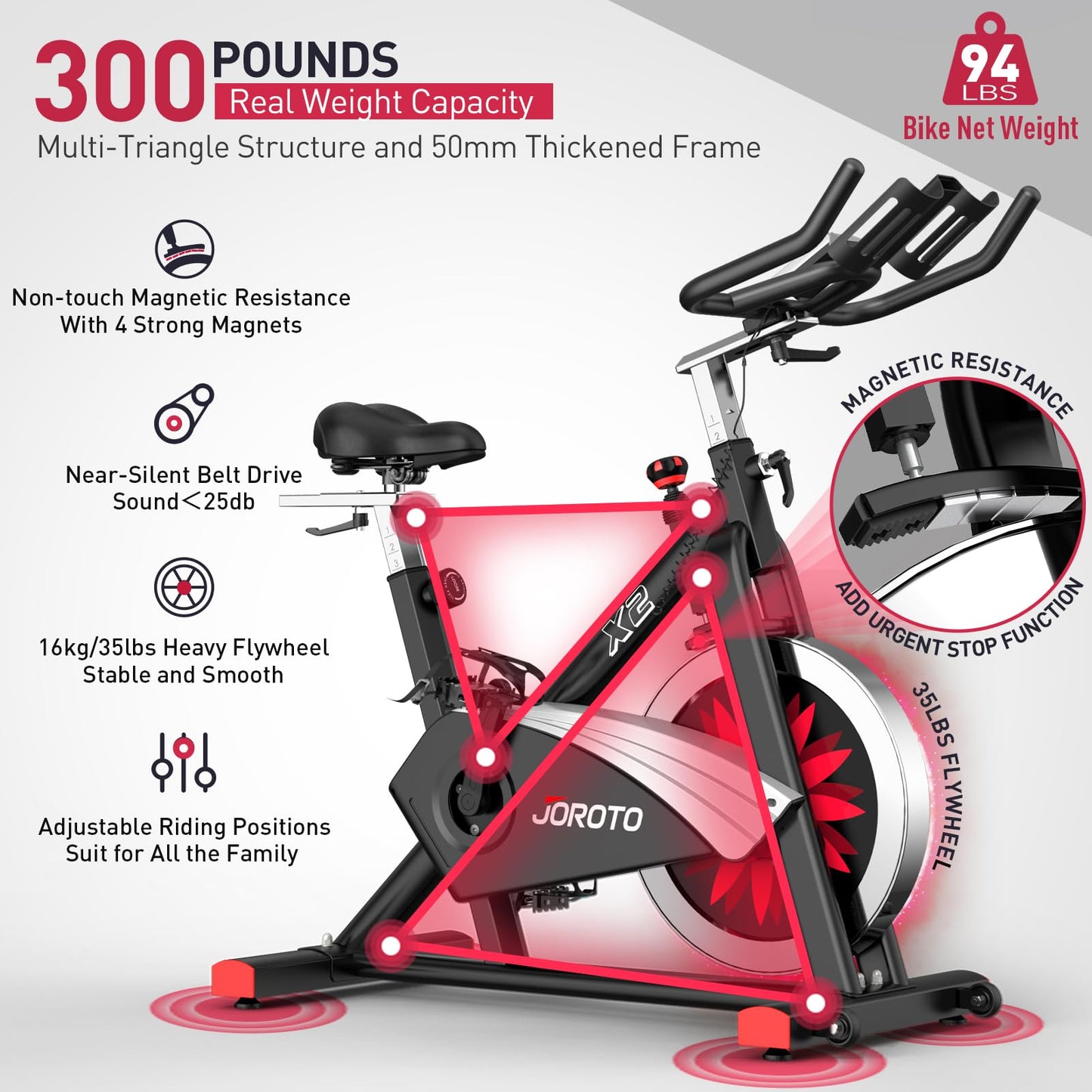 JOROTO X2 Stationary Bike