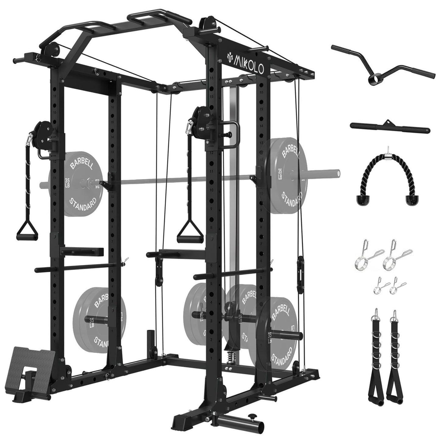 Mikolo Power Cage, Power Rack with Cable