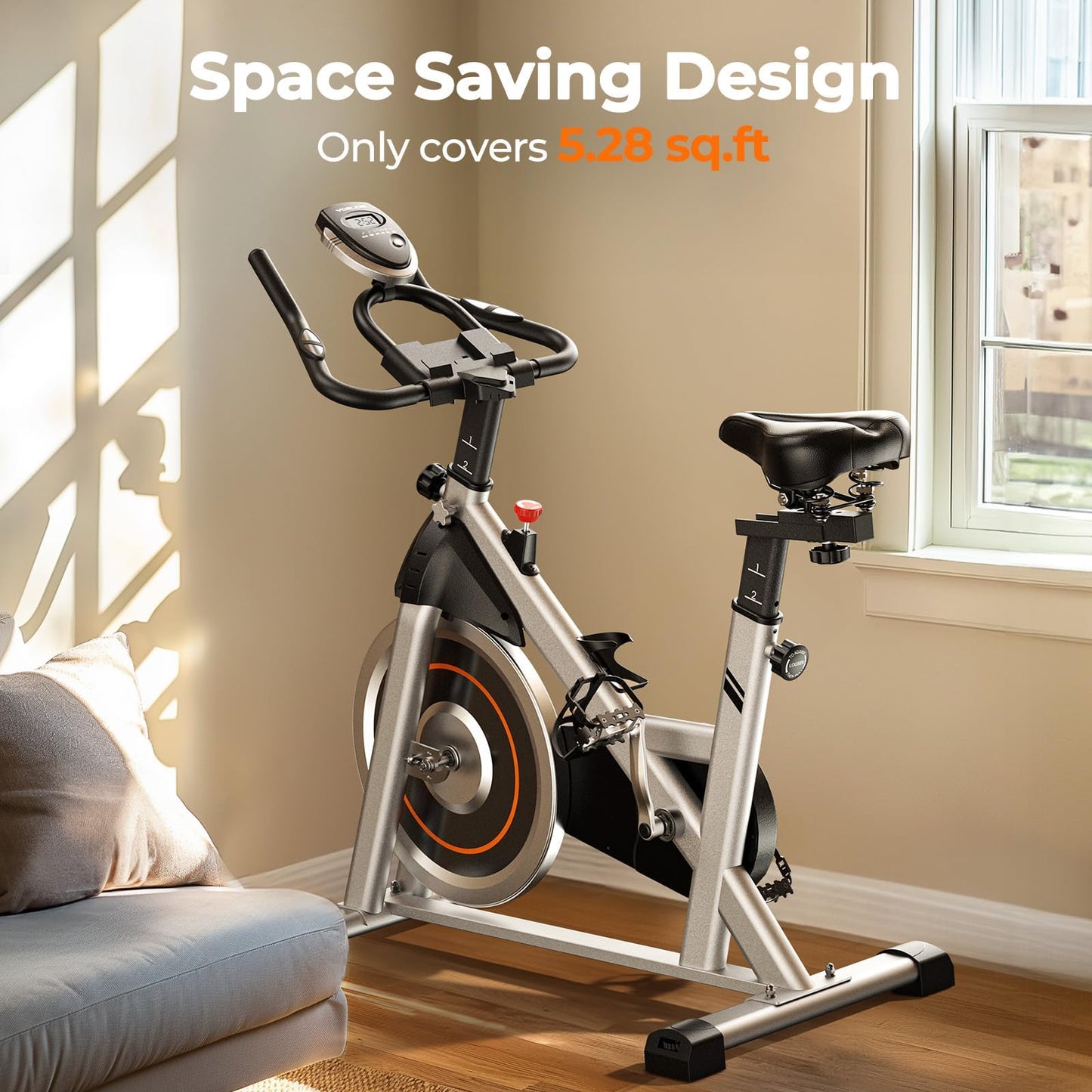 YOSUDA Exercise Bike, Brake Pad Stationary Bike