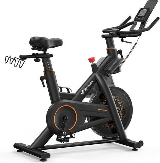 MERACH Magnetic Exercise Bike, Indoor Cycling Bike