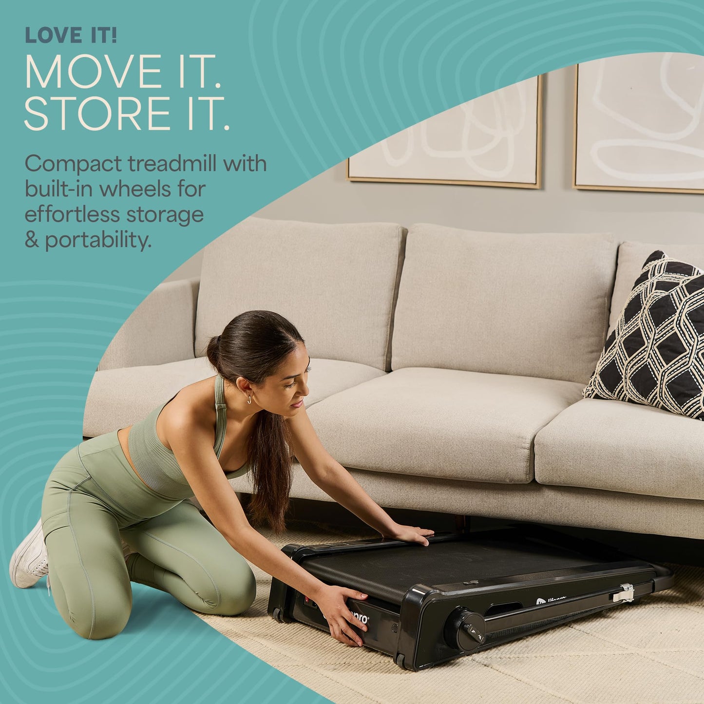 Lifepro Smallest Portable 30in Small Walking Pad Treadmill