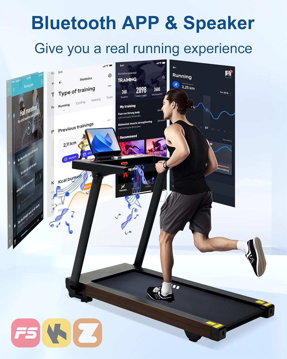Foldable Treadmill – 4HP, 400LB Capacity