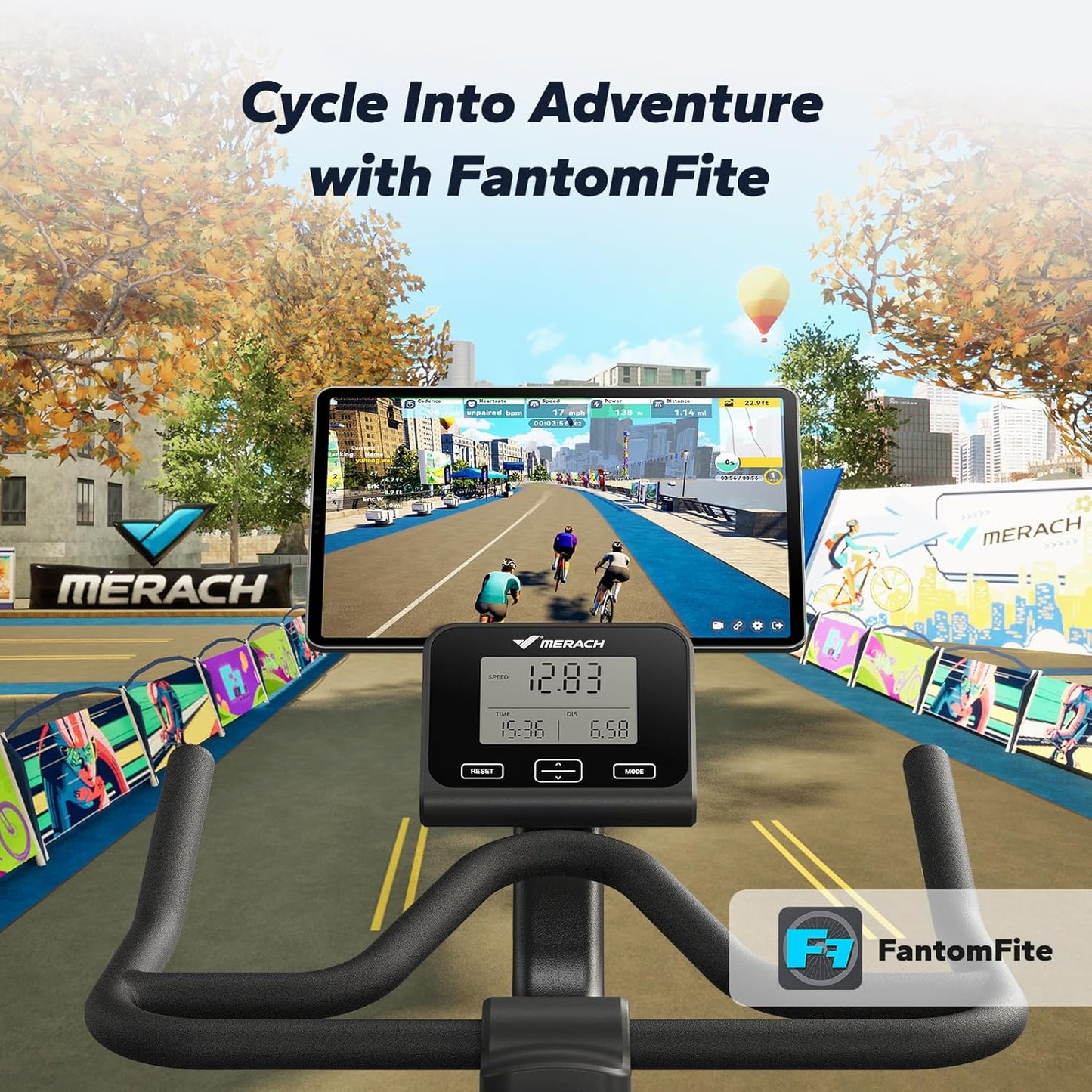 MERACH Magnetic Exercise Bike, Indoor Cycling Bike