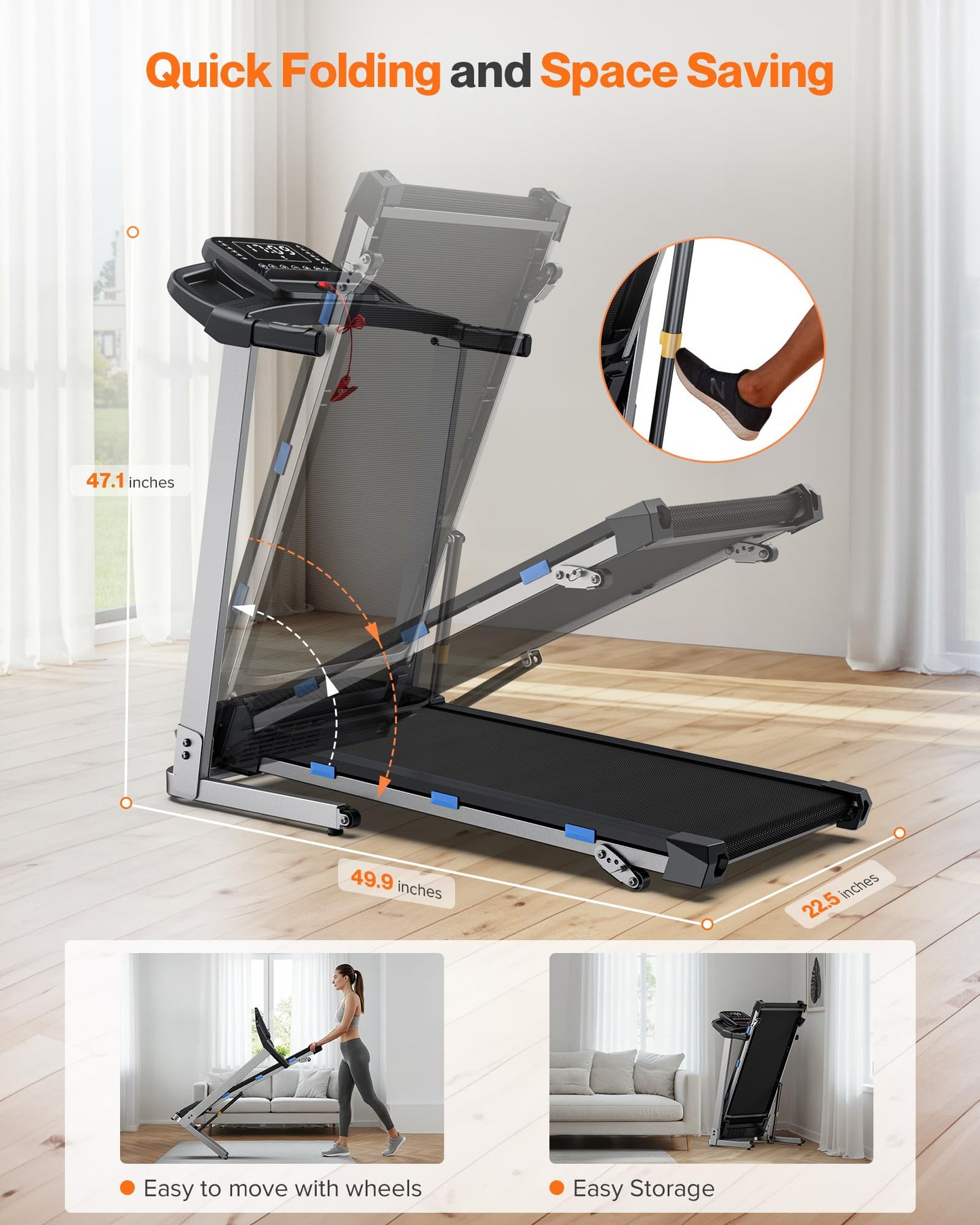 Folding Incline Treadmill
