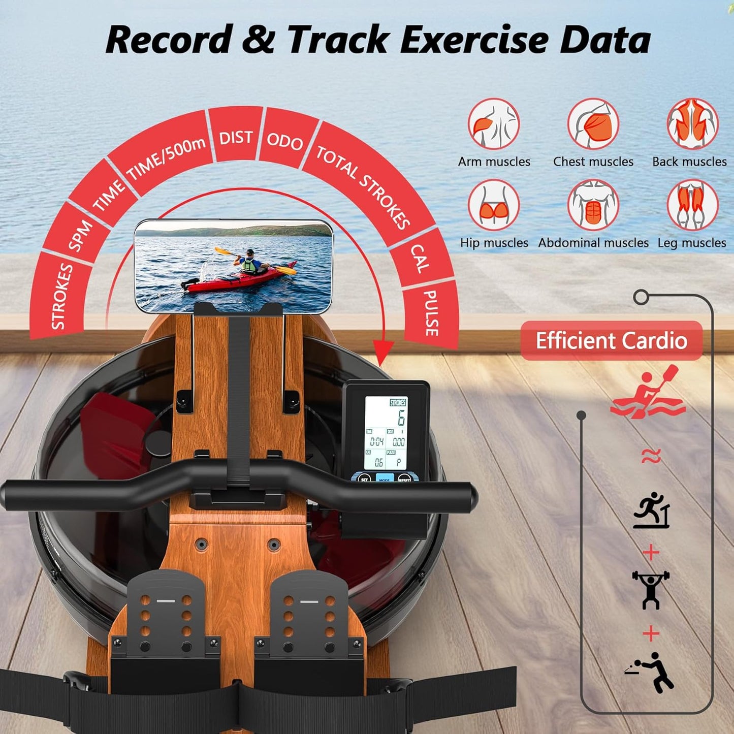 WENOKER Water Rower