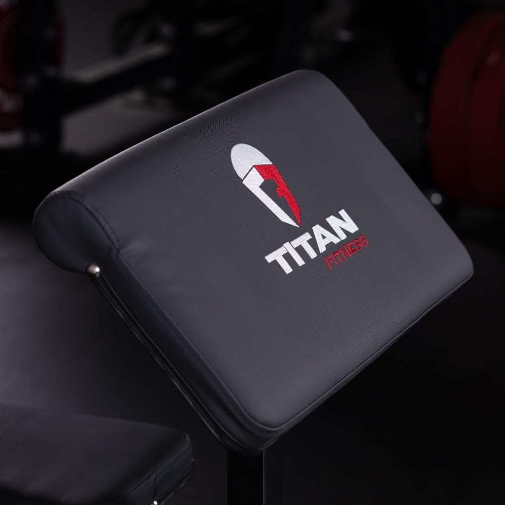 Titan Fitness Adjustable Preacher Curl Weight Station