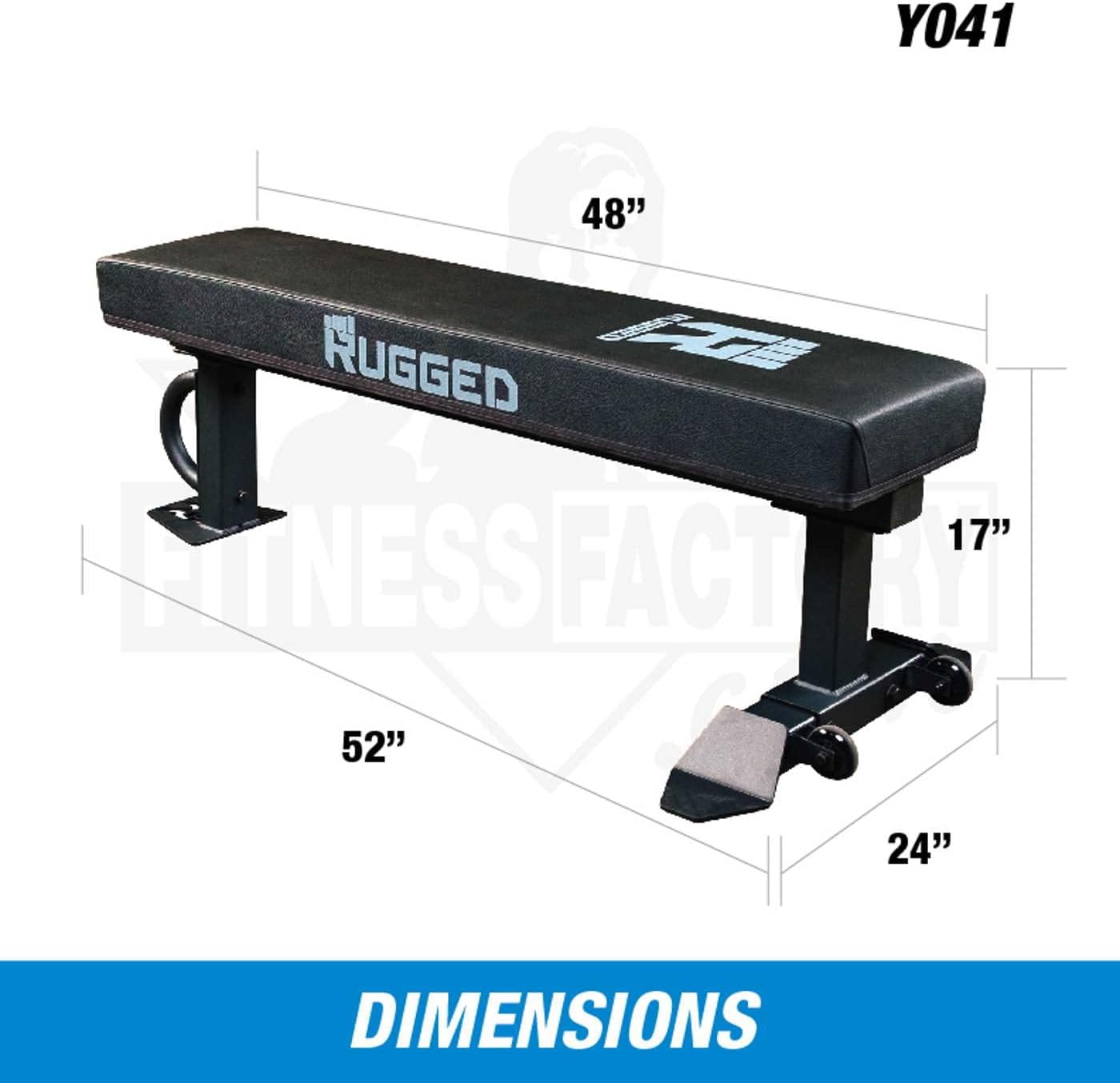 RUGGED STRENGTH: Y041 Flat Weight Bench