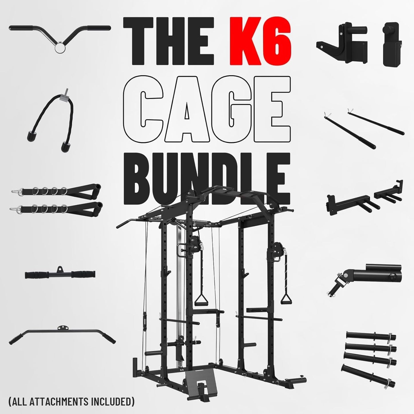 Mikolo Power Cage, Power Rack with Cable
