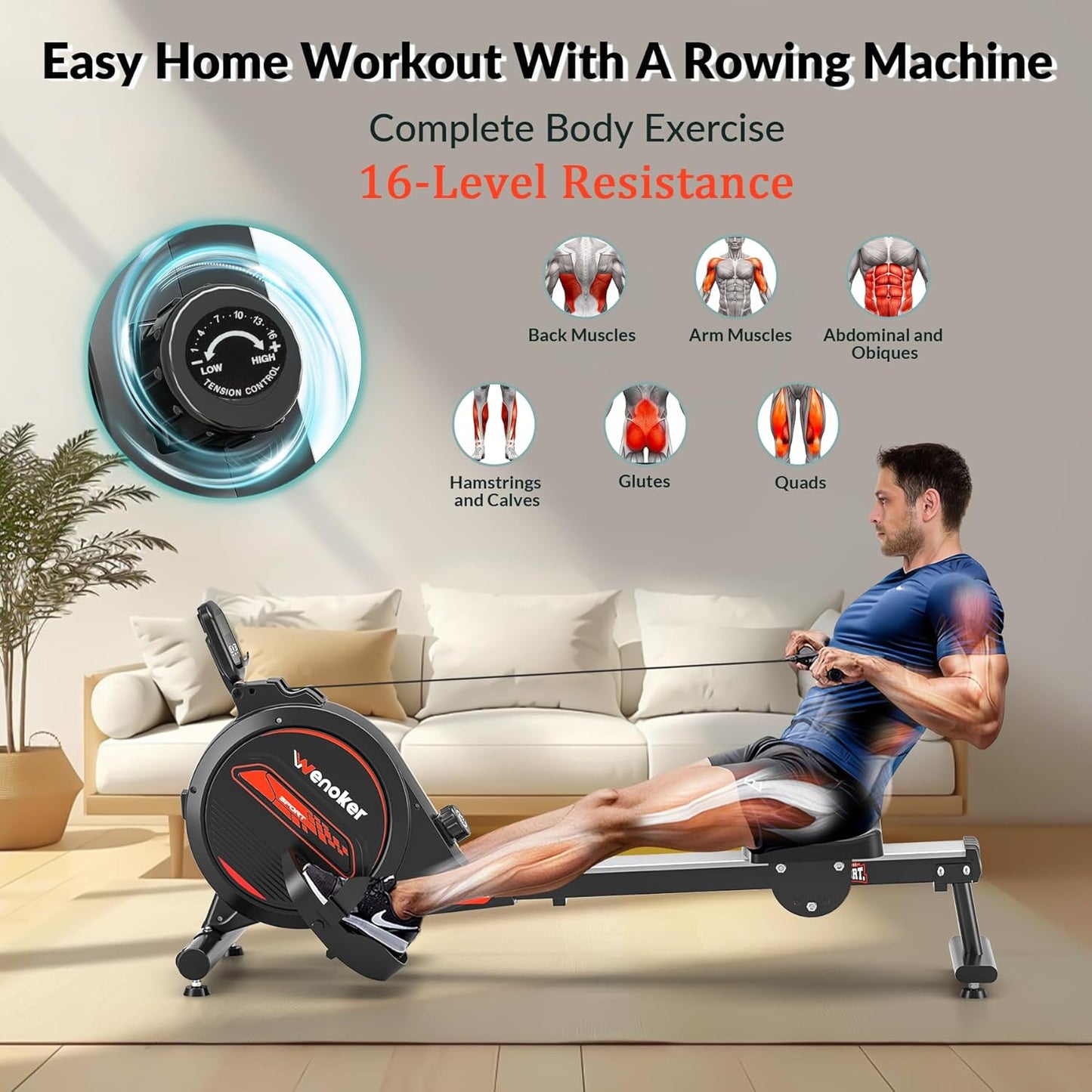 Wenoker Rowing Machine