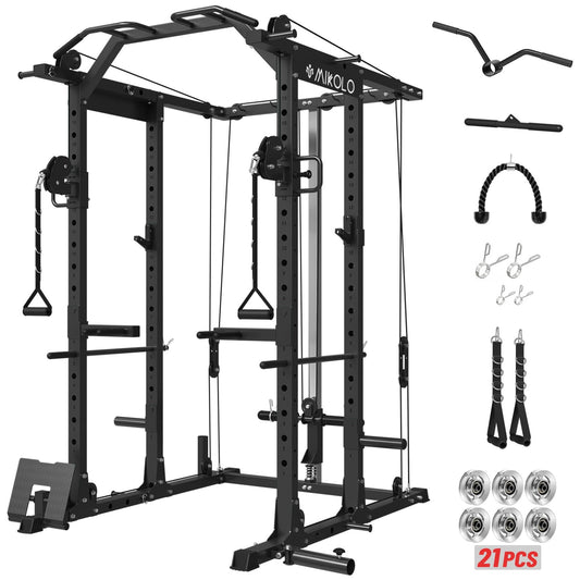 Mikolo Power Cage, Power Rack with Cable