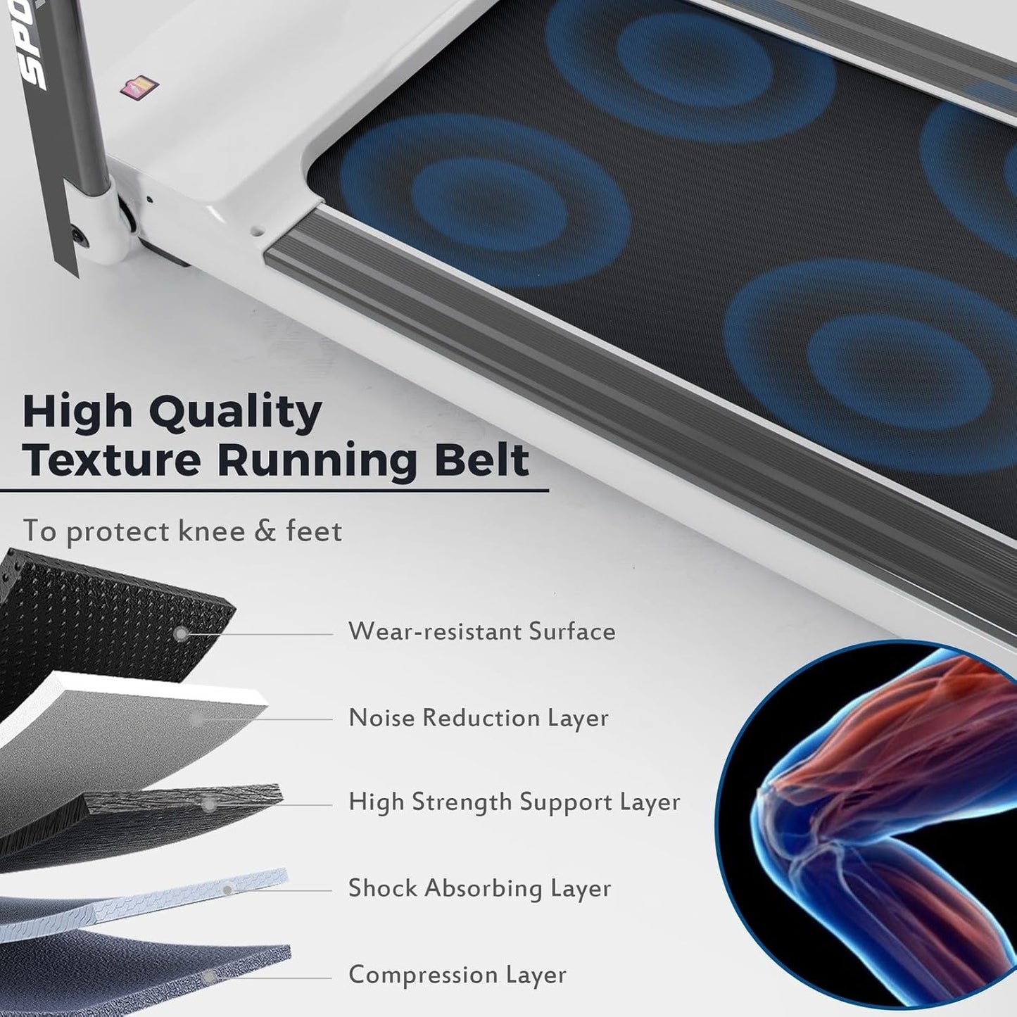 Portable Compact Treadmill with 3.5HP Motor