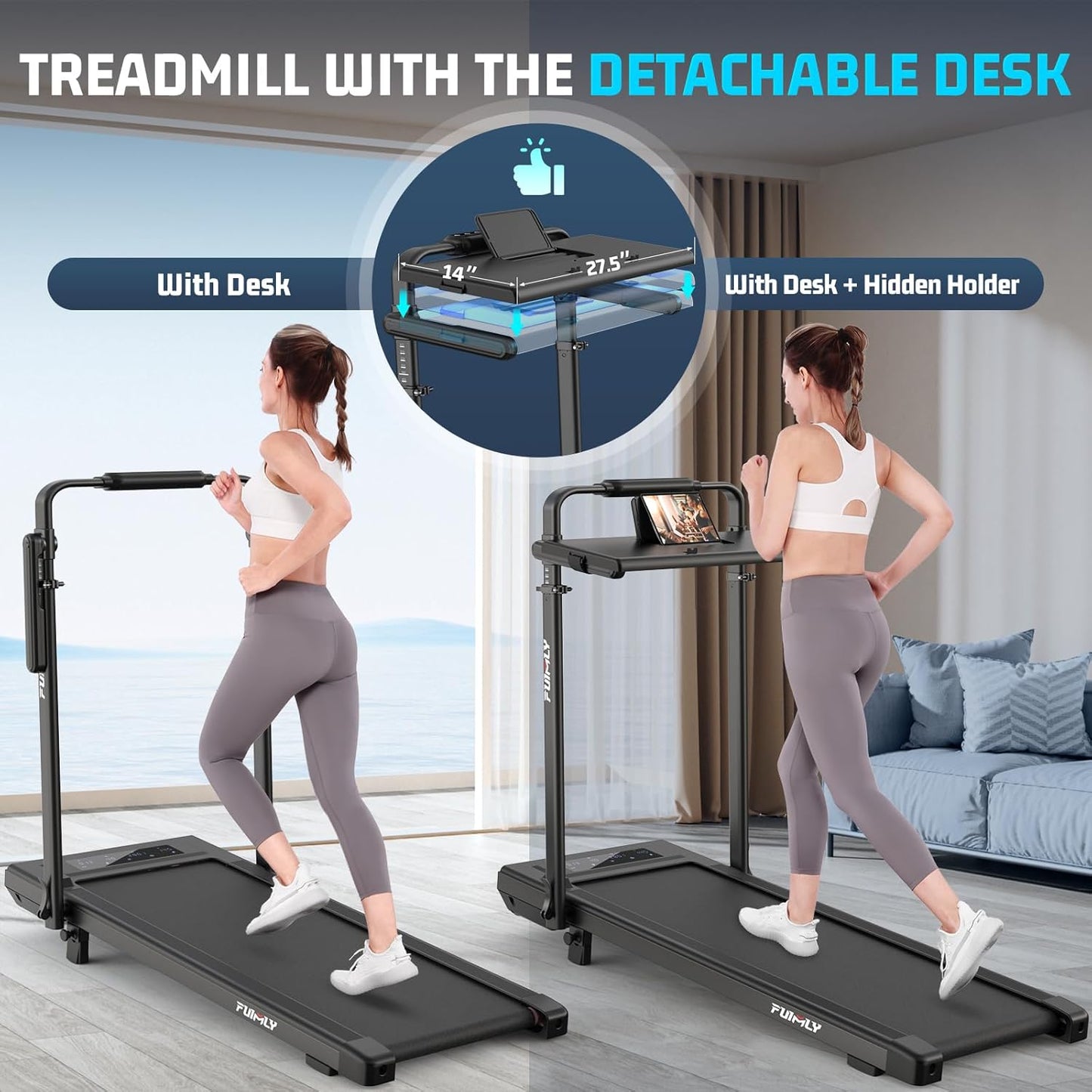 8-in-1 Walking Treadmill