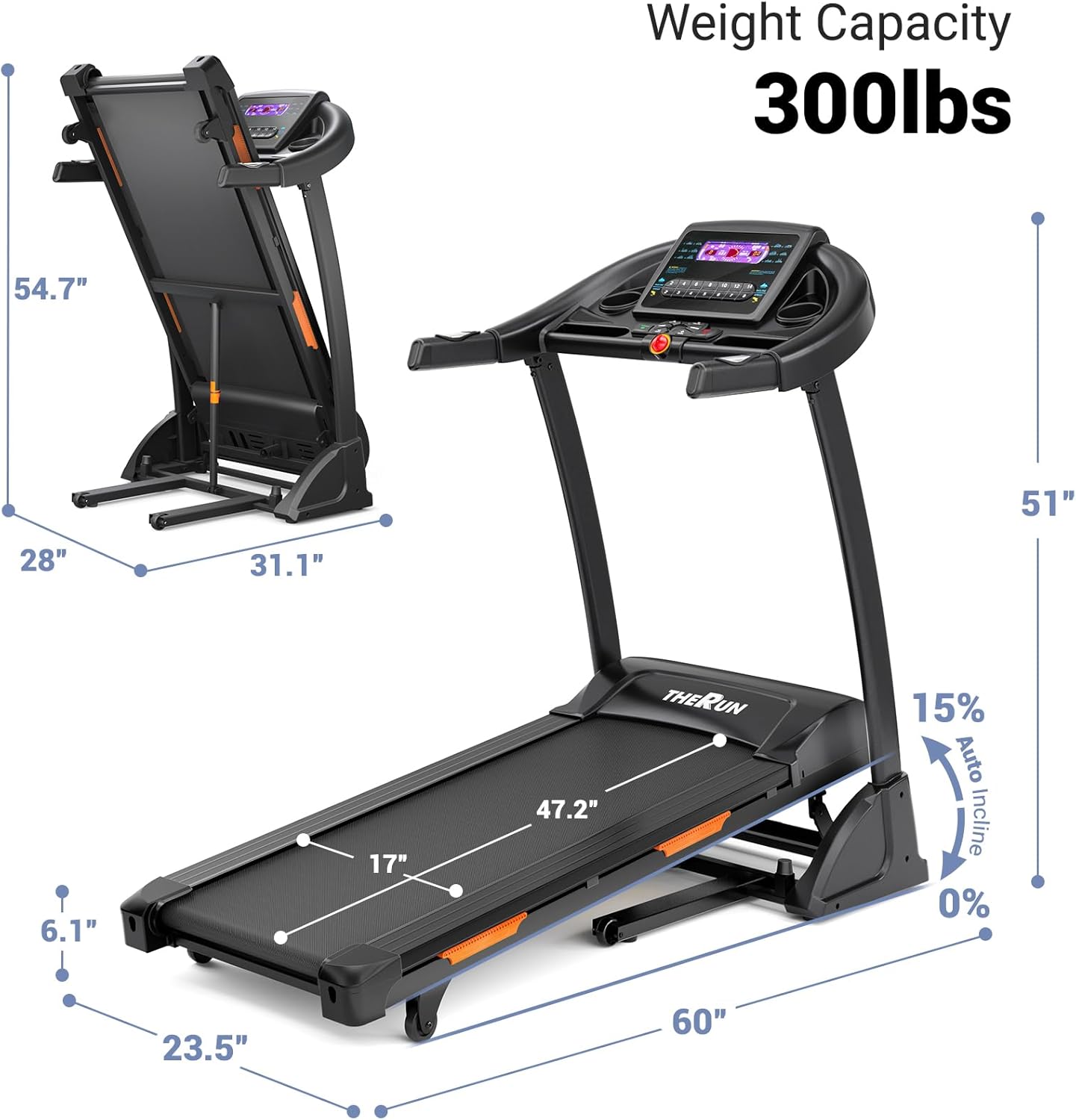 THERUN Incline Treadmill
