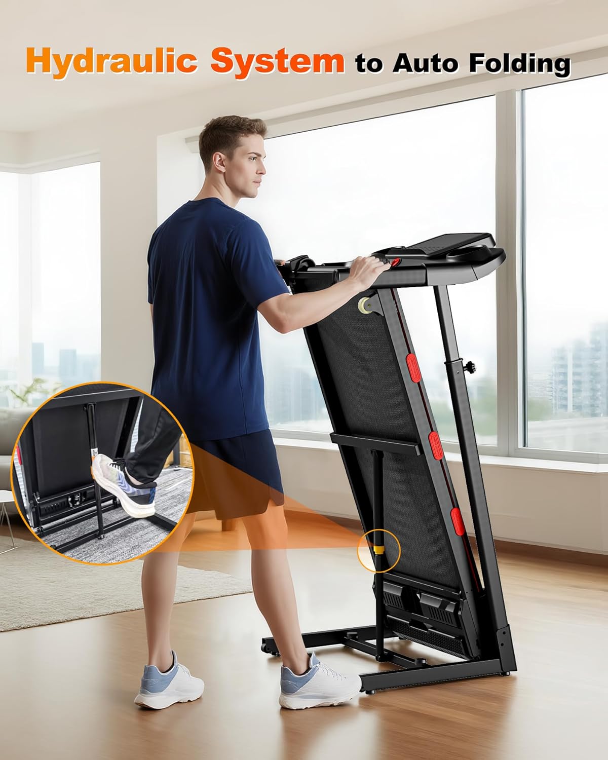 340lb Walking Pad Treadmill