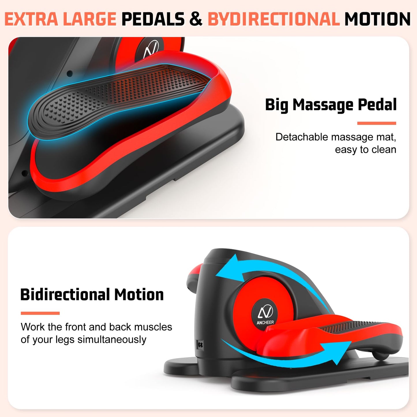 ANCHEER Under Desk Elliptical