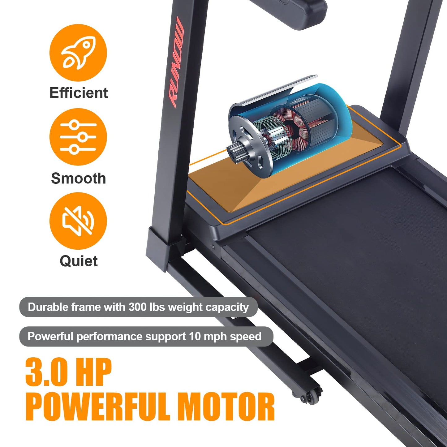 RUNOW Foldable Treadmill