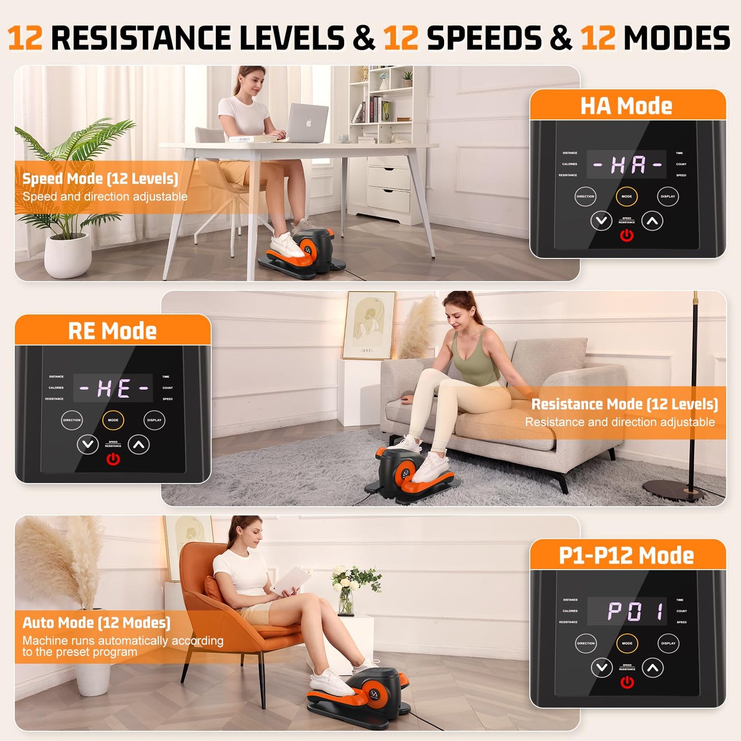 ANCHEER Under Desk Elliptical