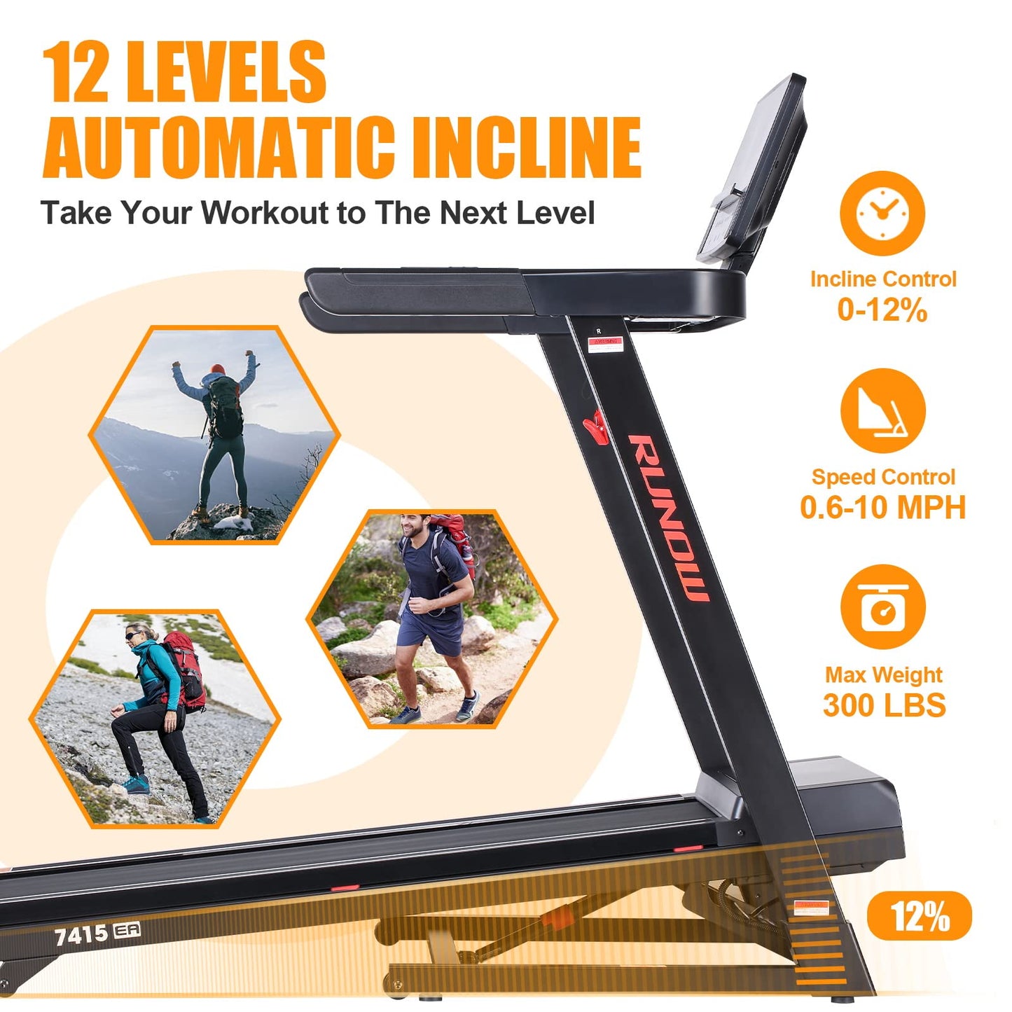 RUNOW Foldable Treadmill