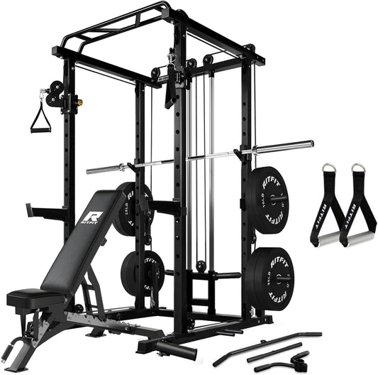 RitFit Multi-Function Squat Rack Power Cage PPC03