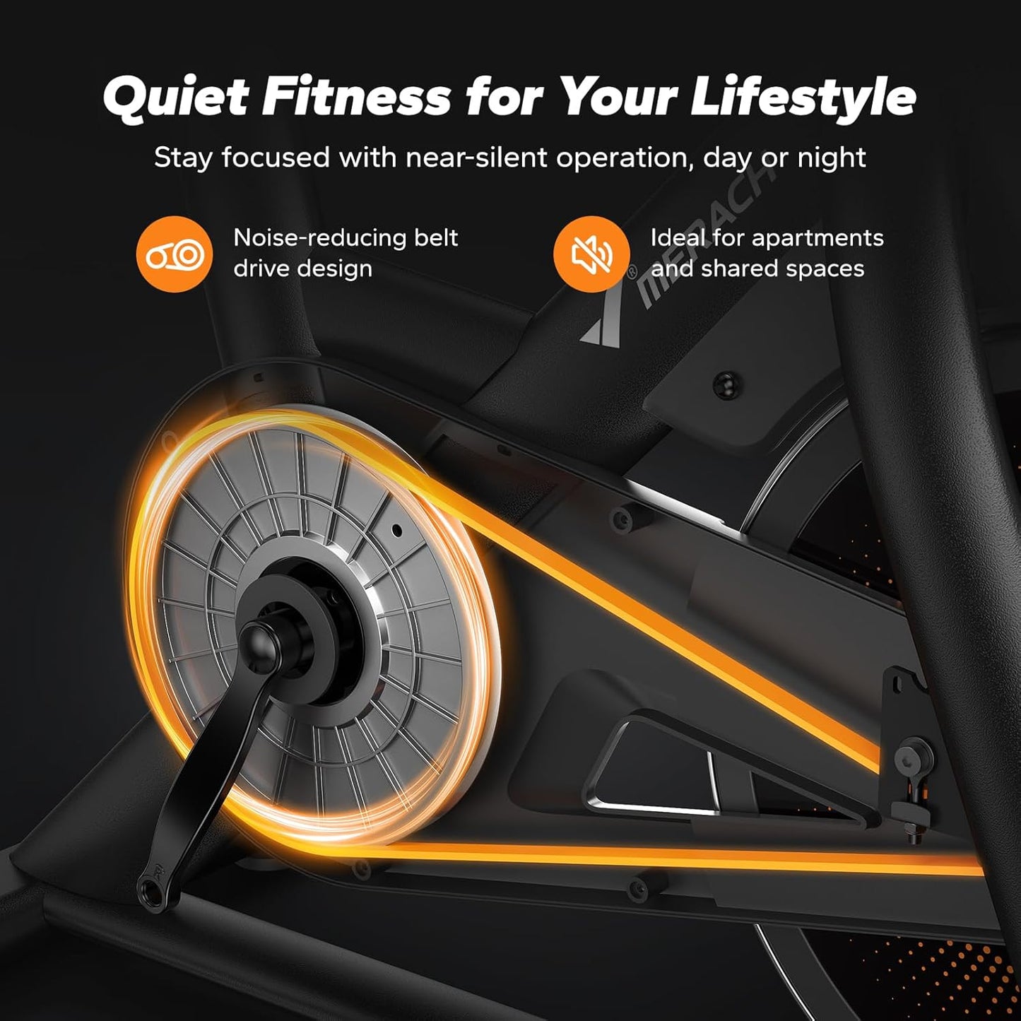 MERACH Magnetic Exercise Bike, Indoor Cycling Bike