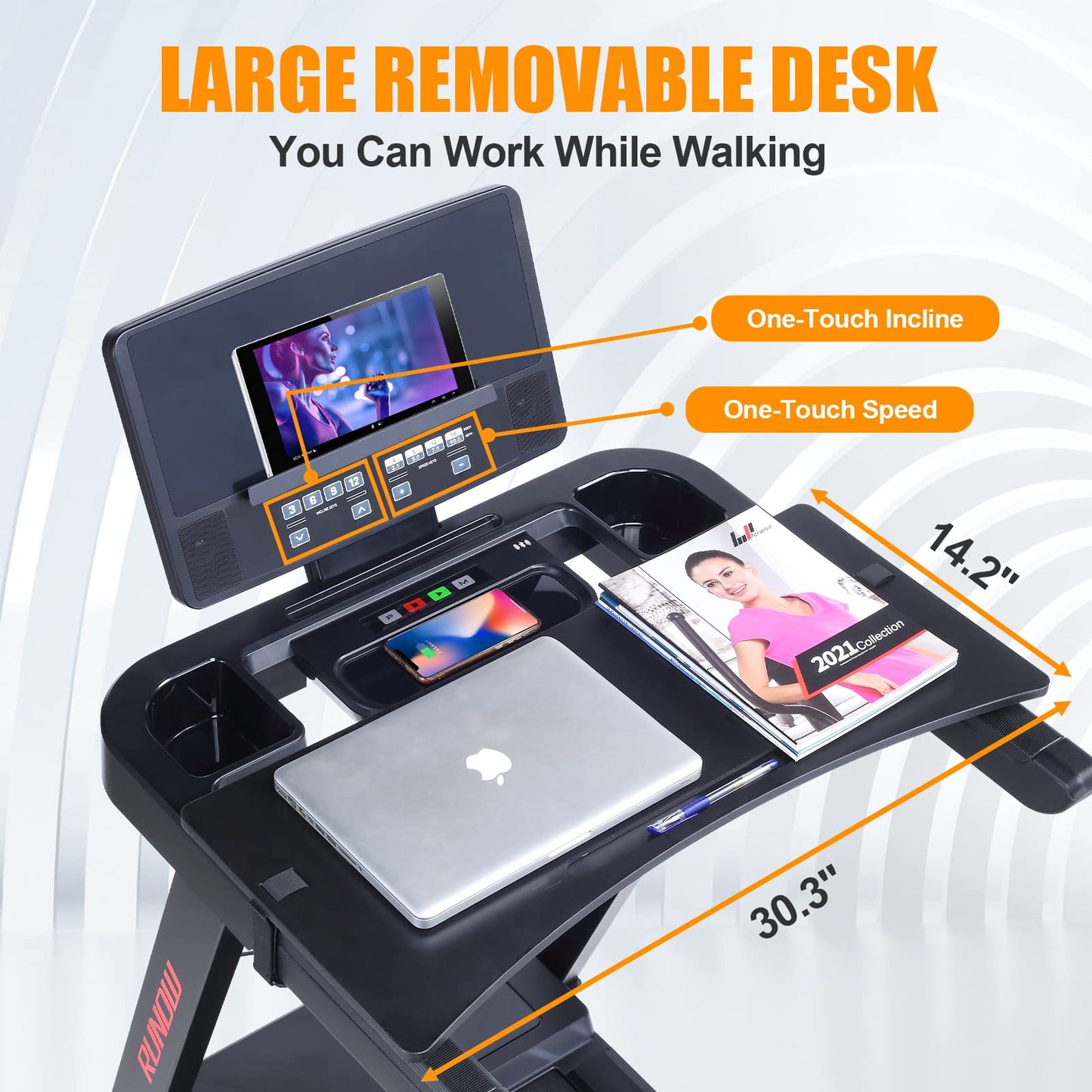 RUNOW Foldable Treadmill
