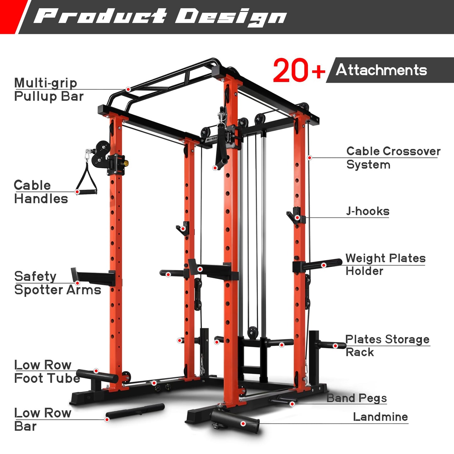 RitFit Power Cage with Optional LAT PullDown