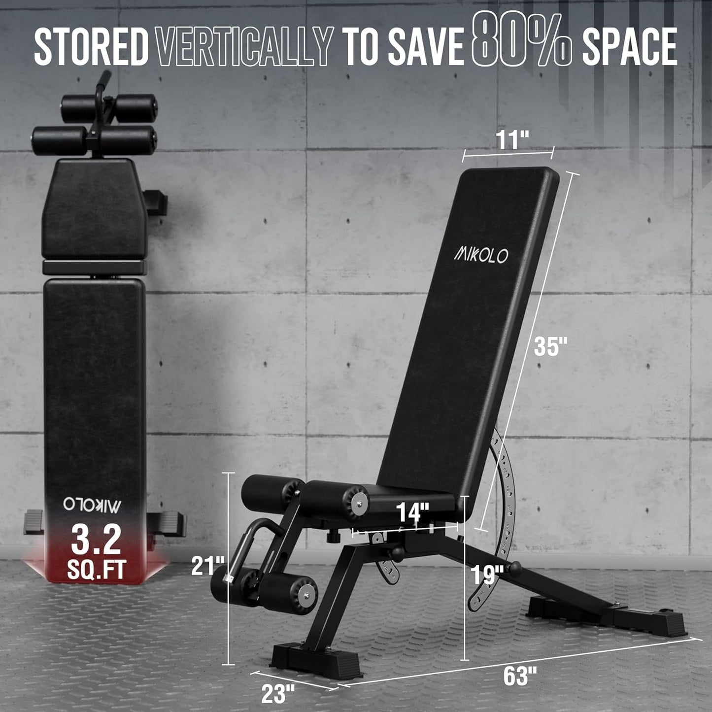 Mikolo Power Cage, Power Rack with Cable