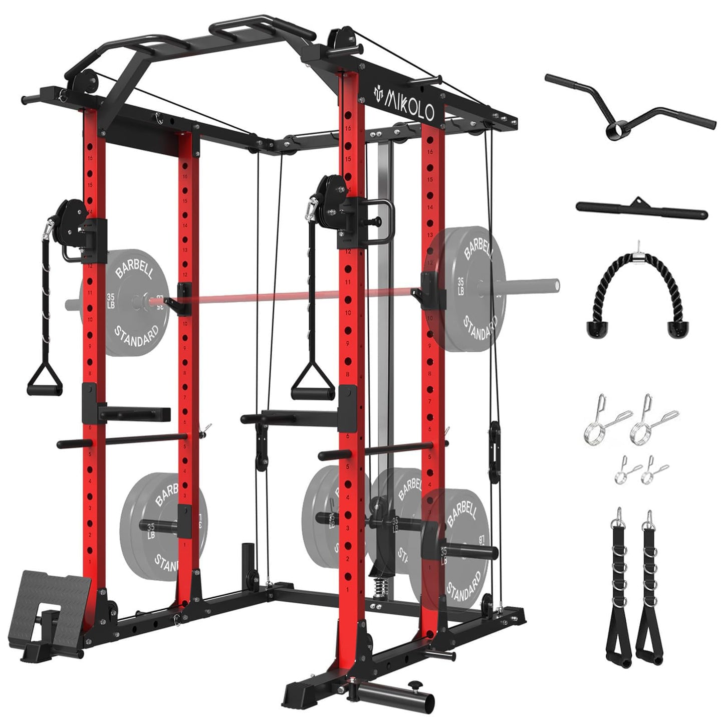 Mikolo Power Cage, Power Rack with Cable