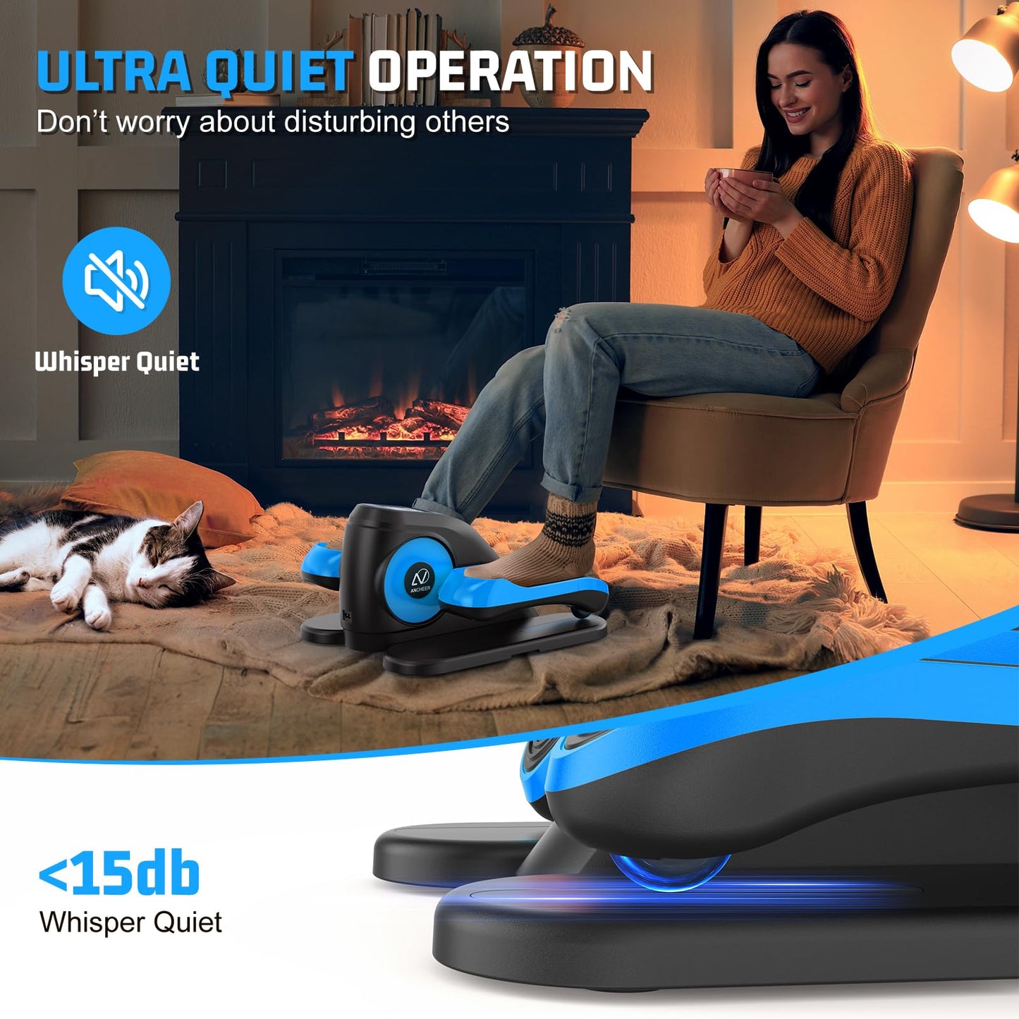 ANCHEER Under Desk Elliptical