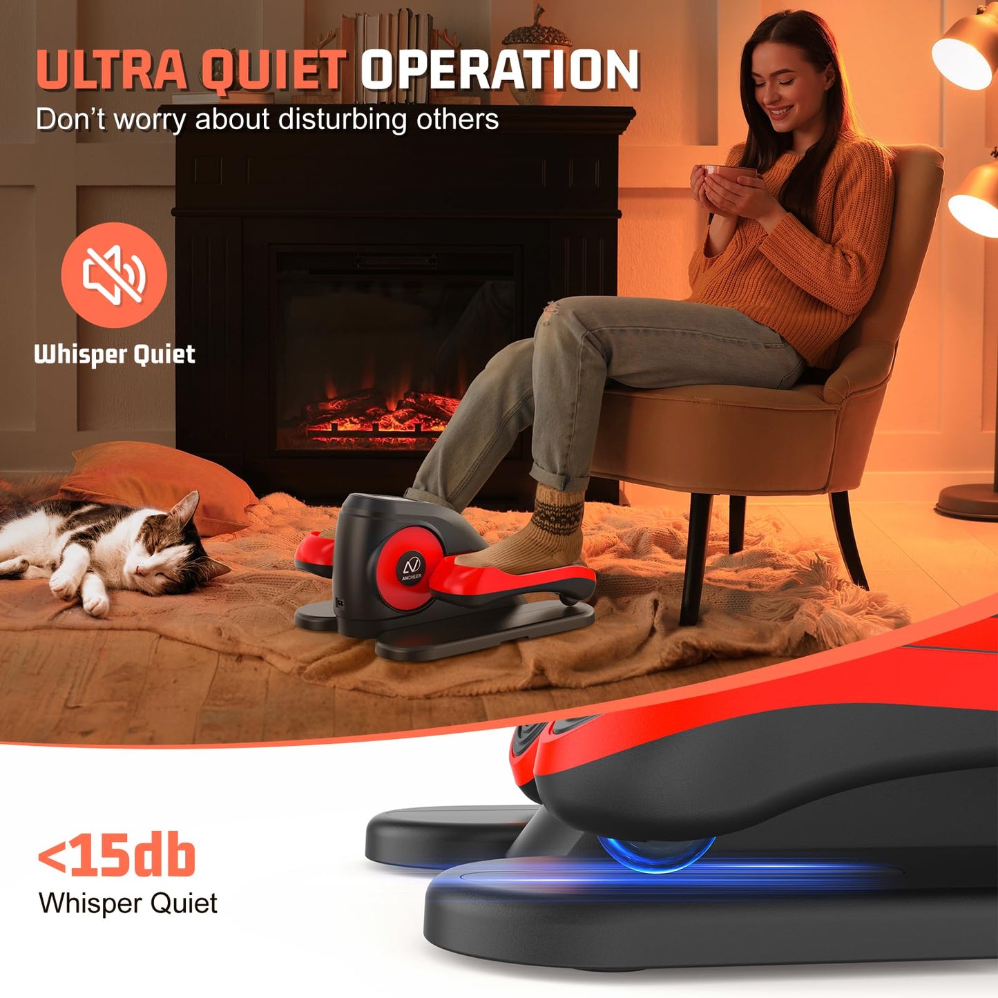 ANCHEER Under Desk Elliptical