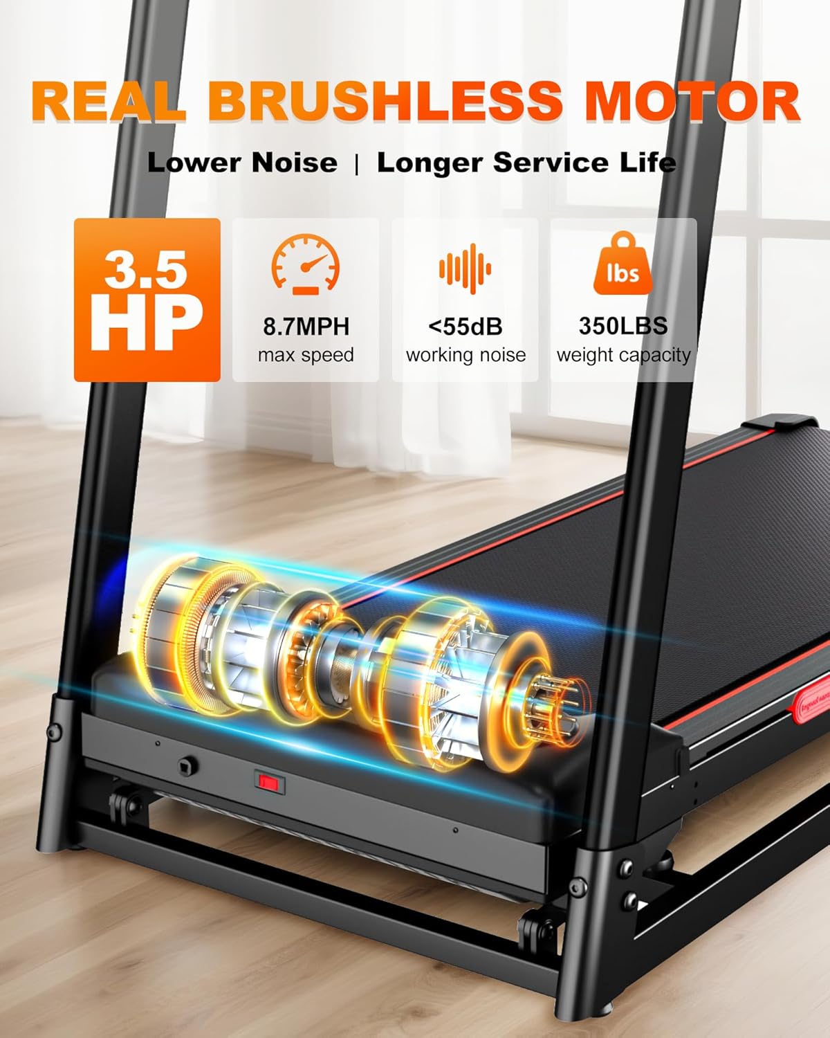 340lb Walking Pad Treadmill
