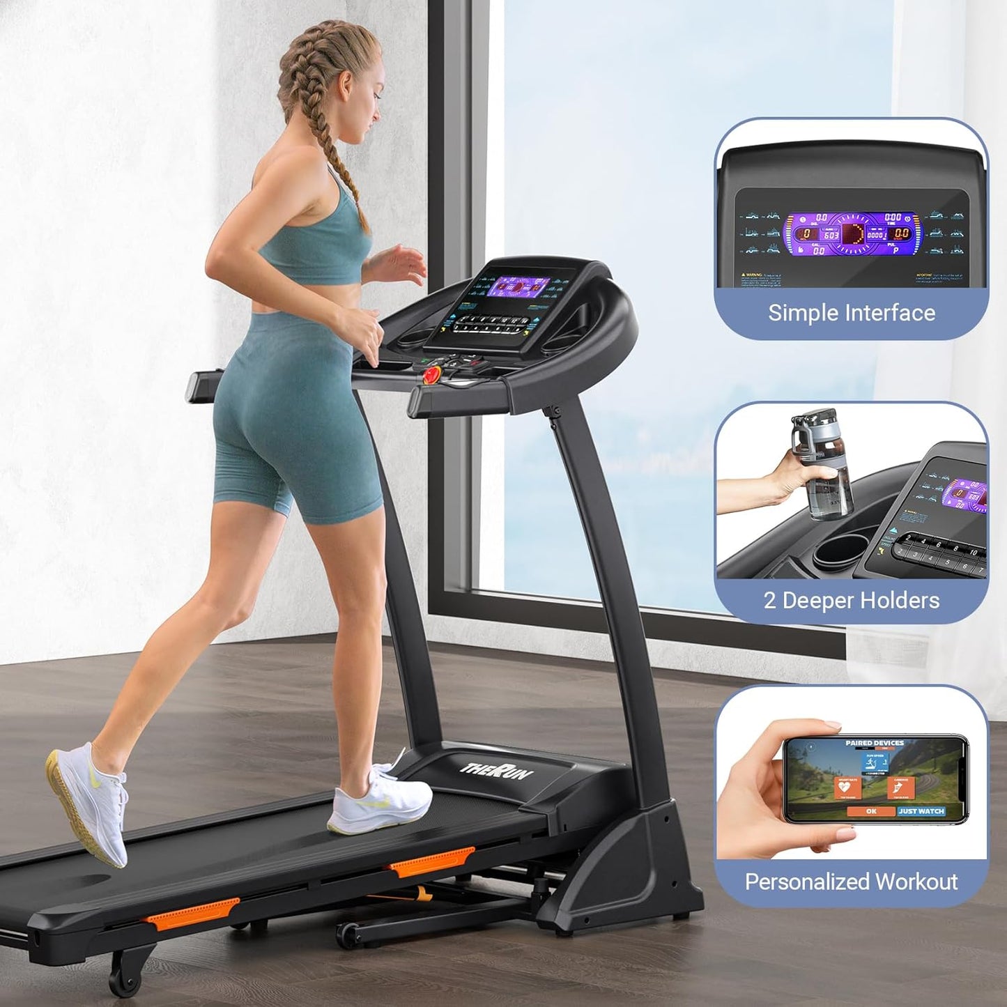 THERUN Incline Treadmill