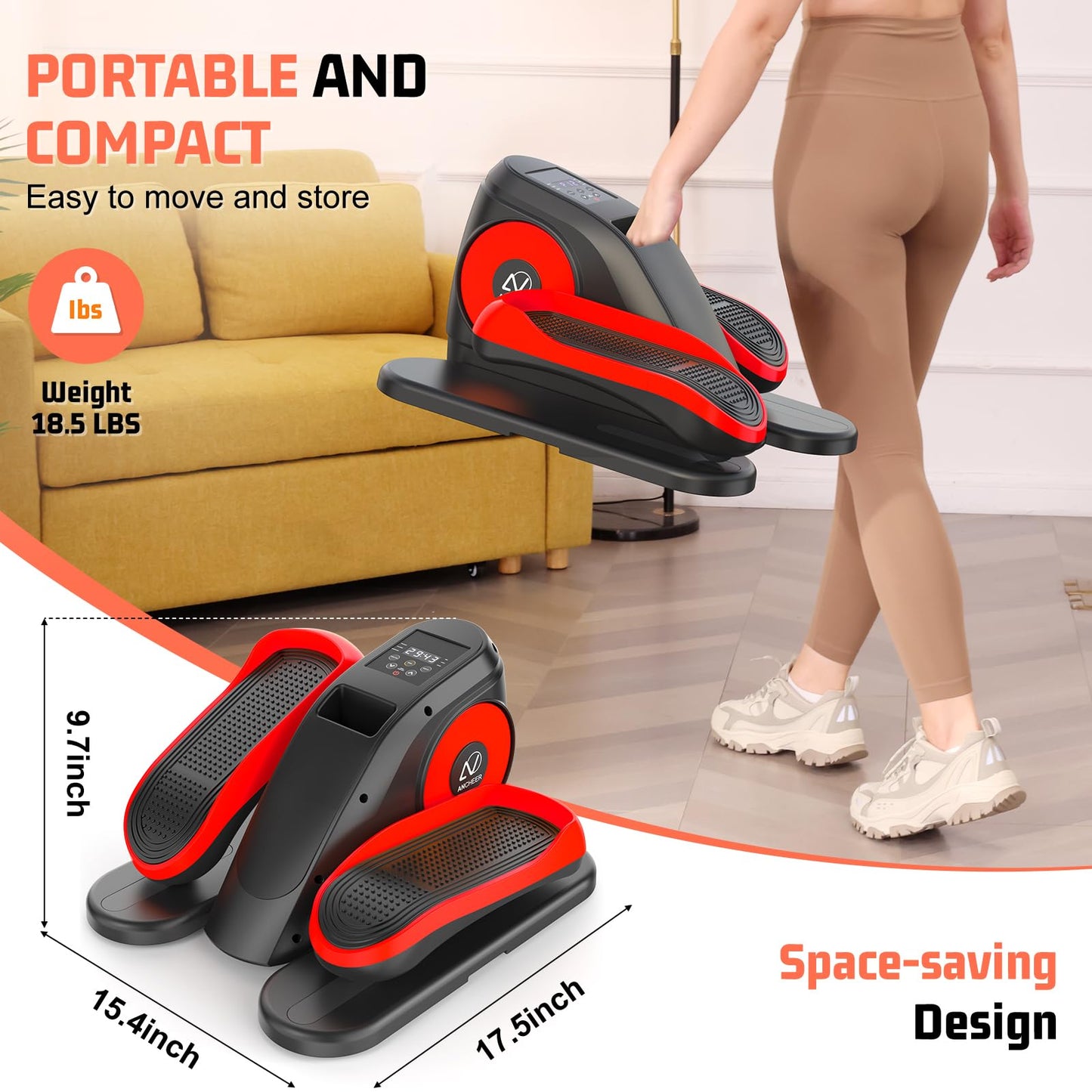 ANCHEER Under Desk Elliptical