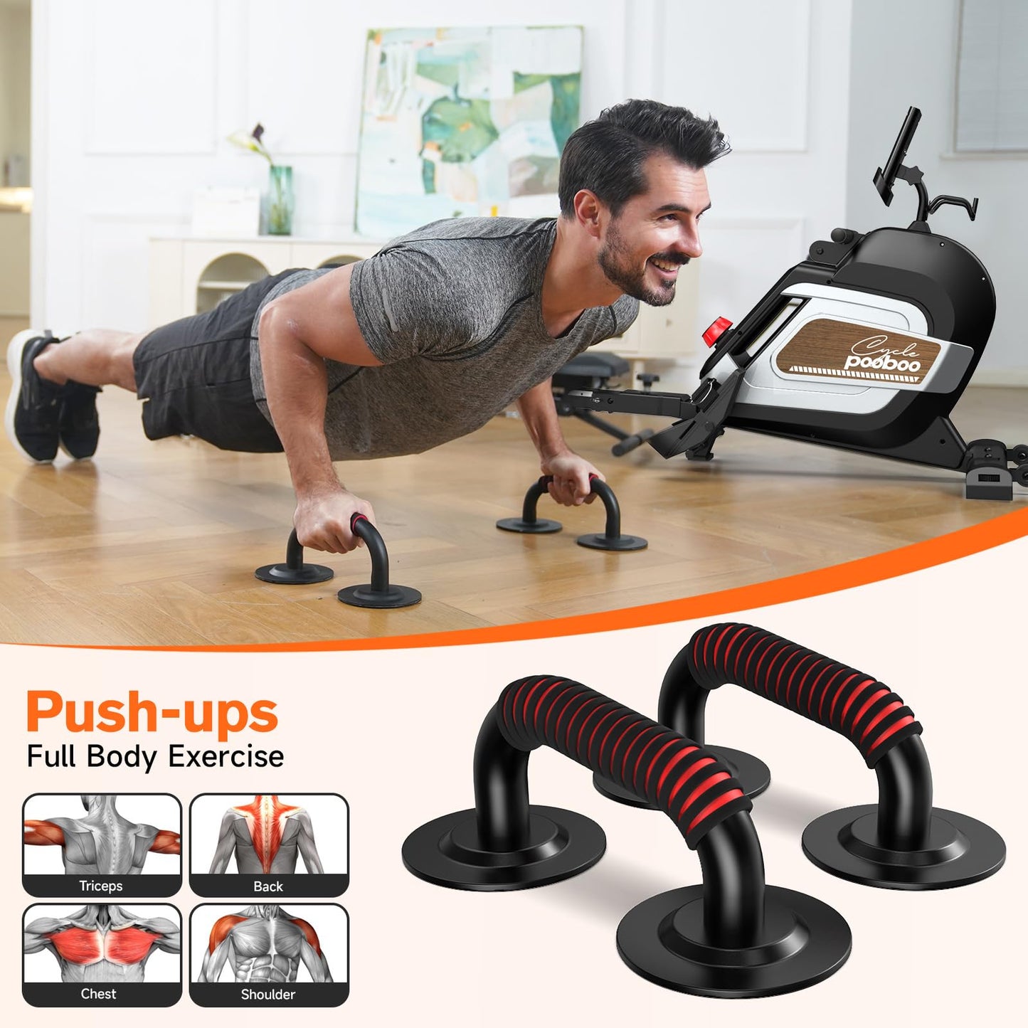 Pooboo Rowing Machine