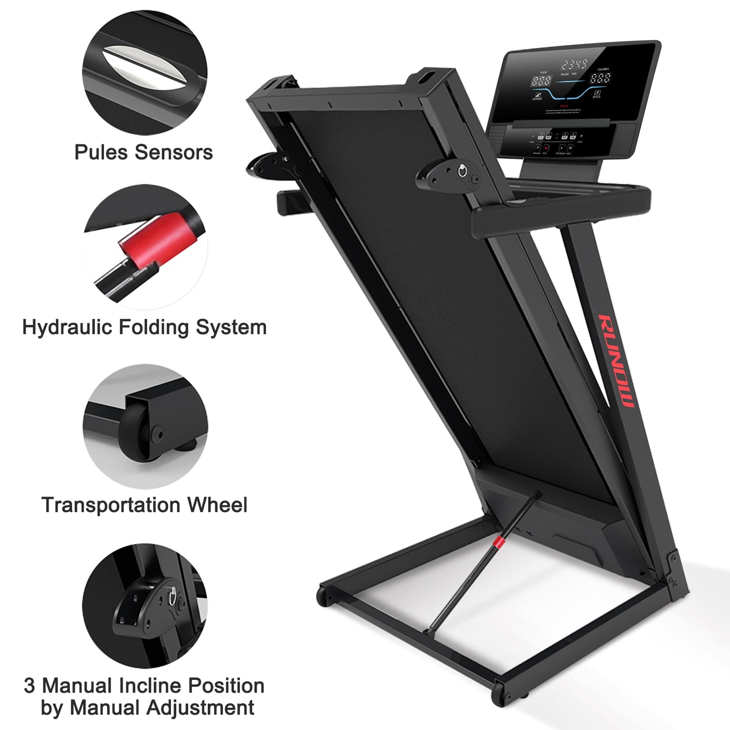RUNOW Foldable Treadmill