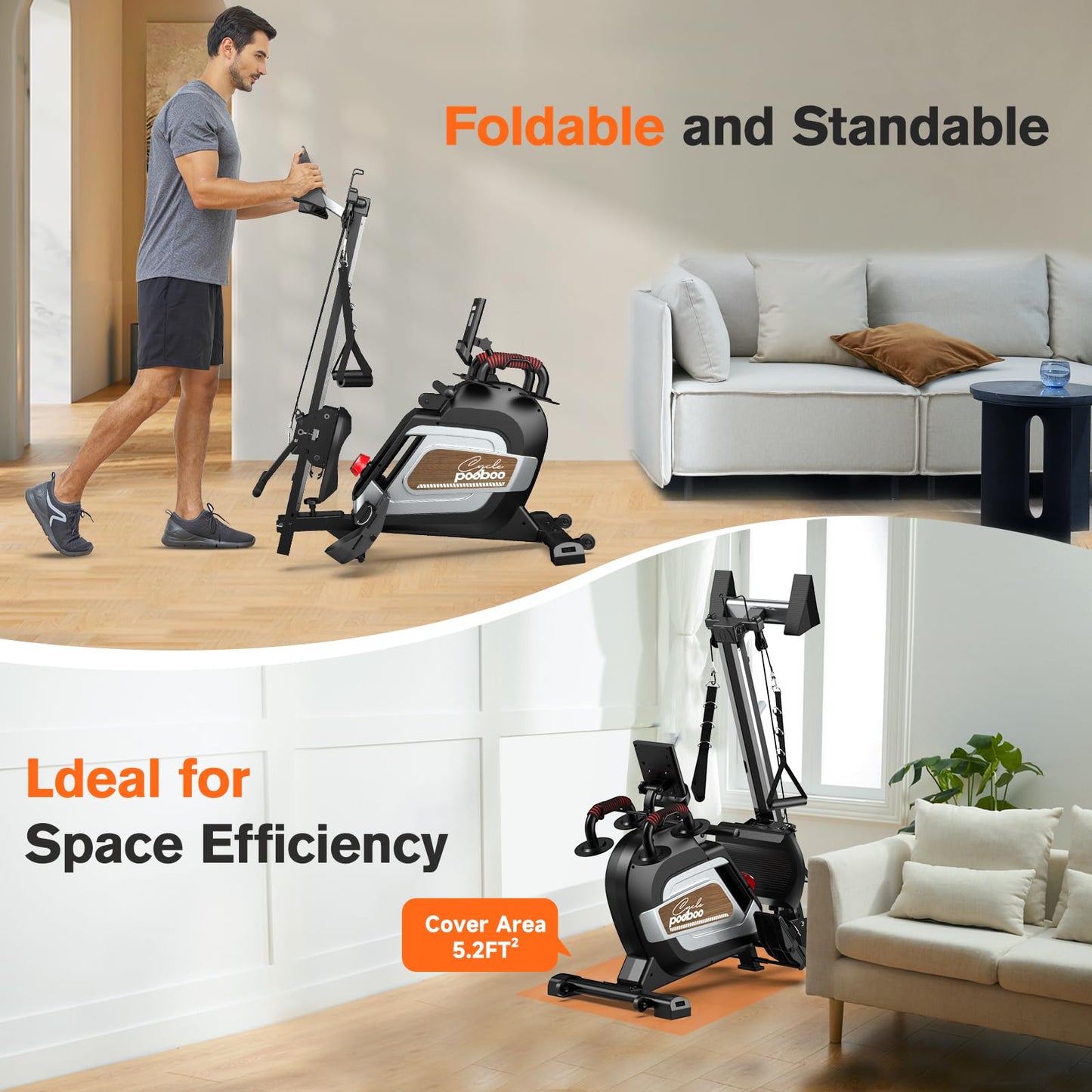 Pooboo Rowing Machine