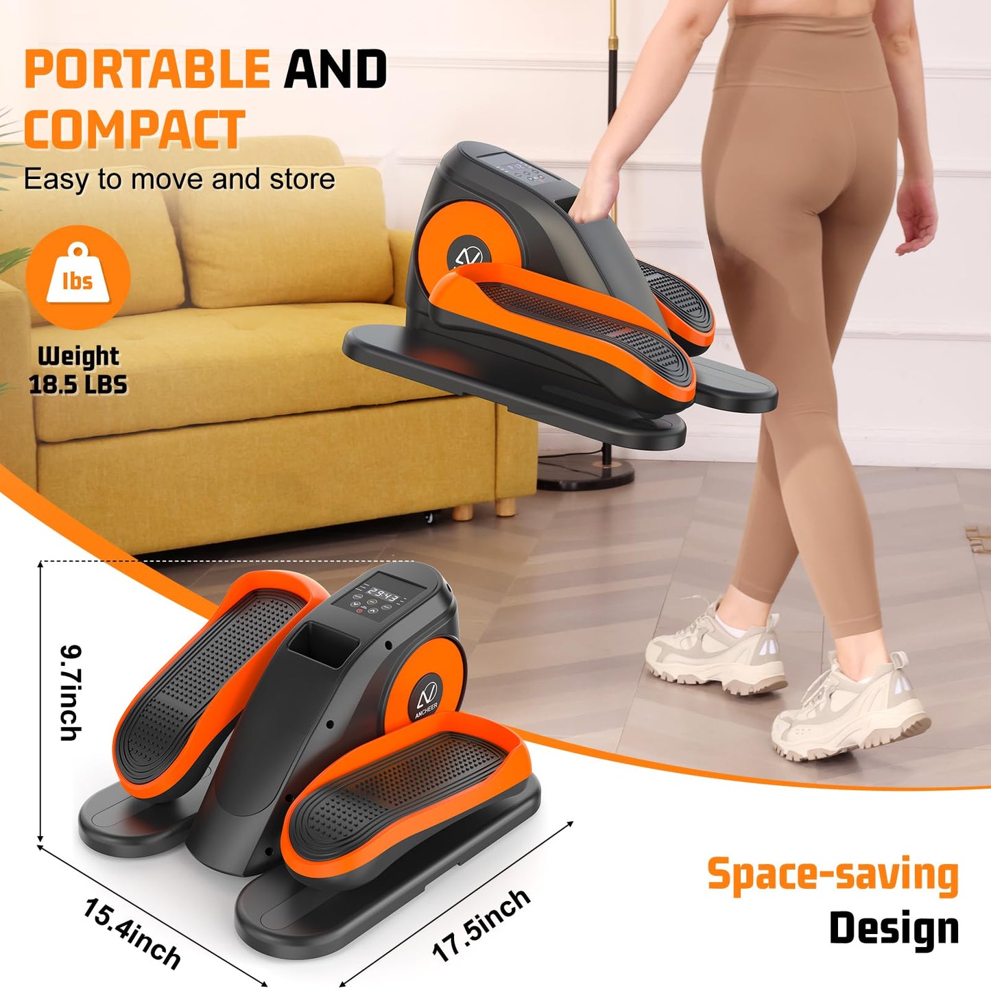 ANCHEER Under Desk Elliptical