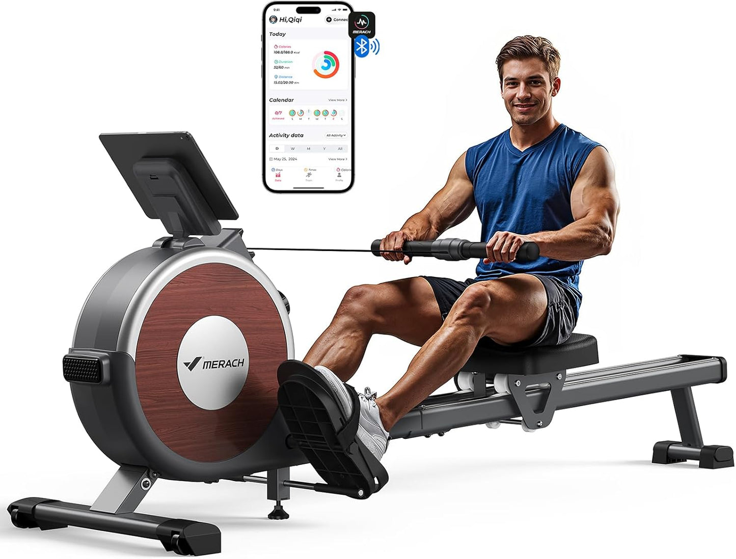 MERACH Magnetic Rower