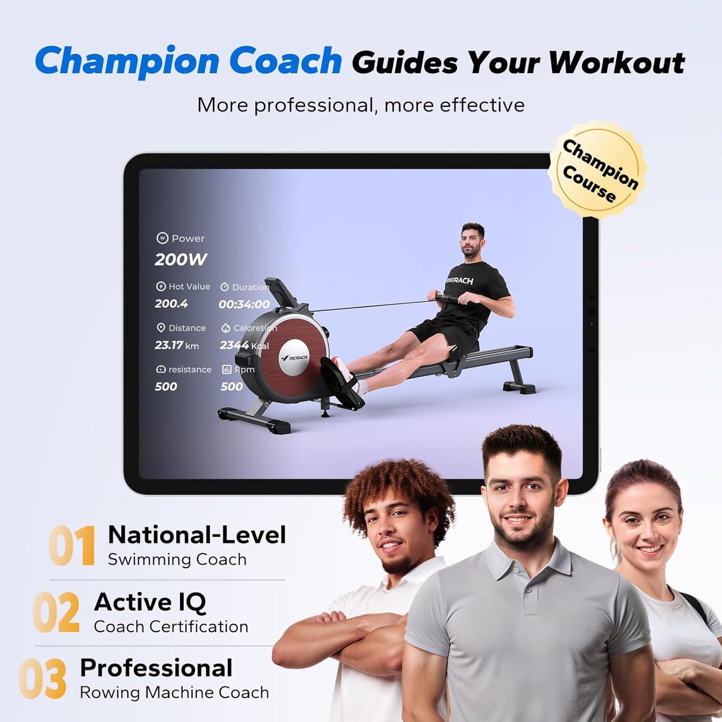 MERACH Magnetic Rower