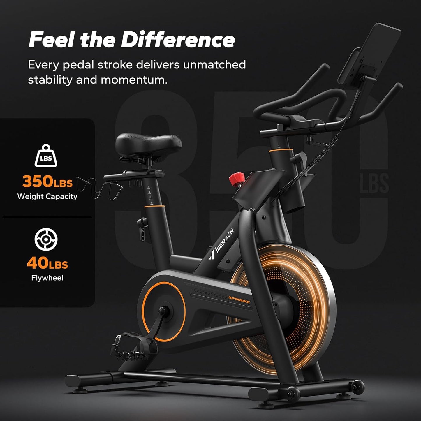 MERACH Magnetic Exercise Bike, Indoor Cycling Bike