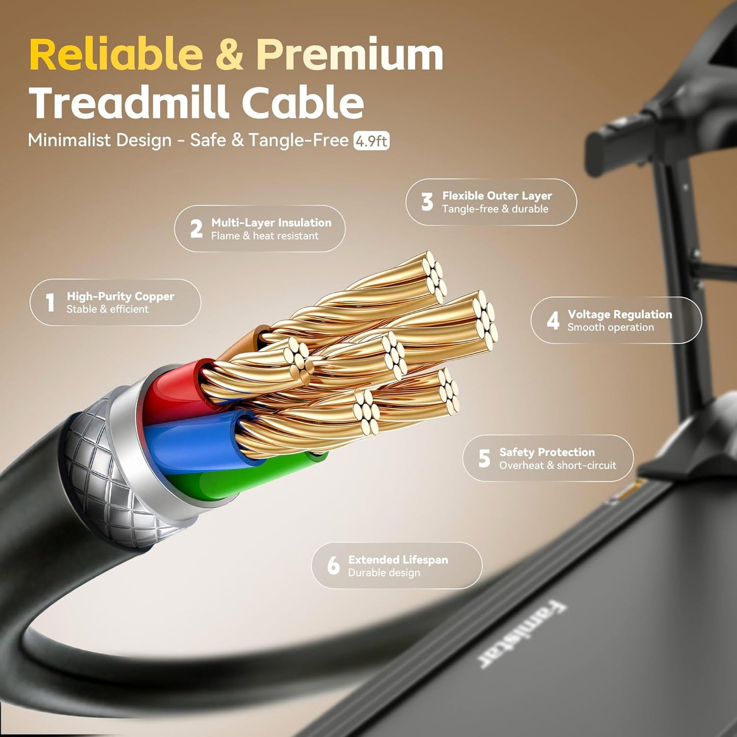 5.0 HP Folding Treadmills for Home with 15% Incline