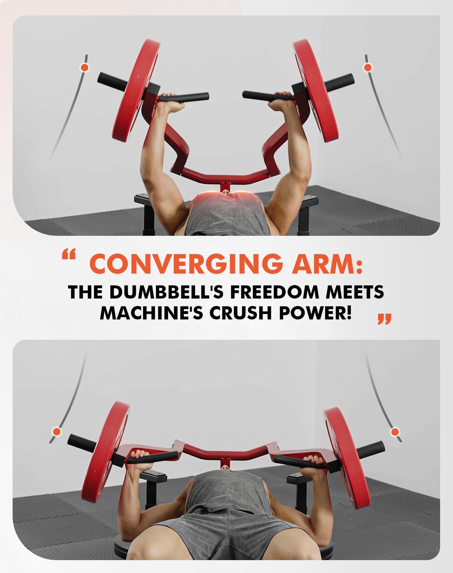 GMWD Chest Press Machine, 1050LBS Bench Press Machine