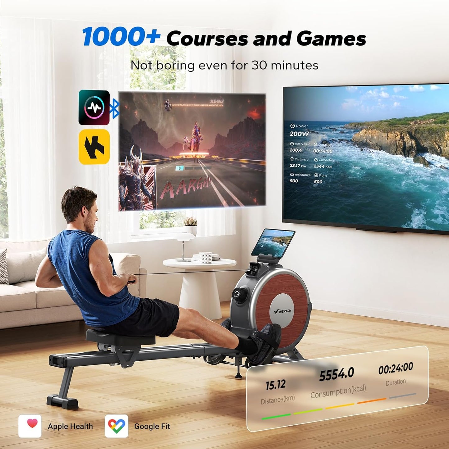 MERACH Magnetic Rower